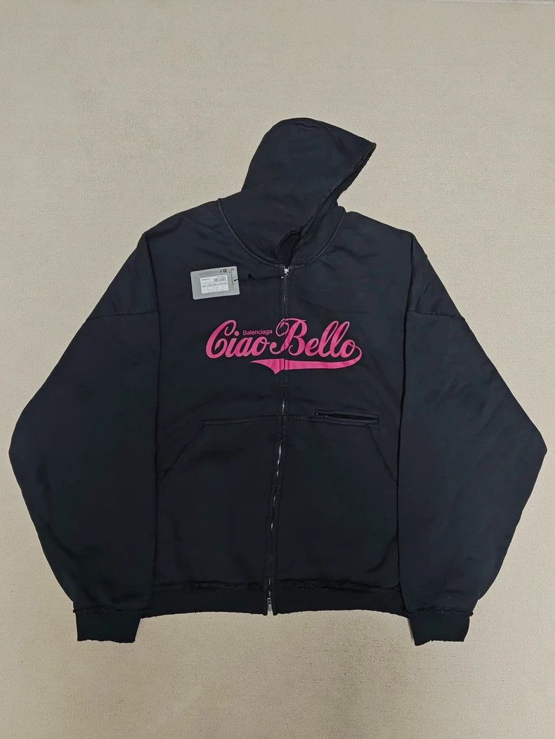 Balenciaga 24 winter CIAO BELLO Zip Hoodie -DMC