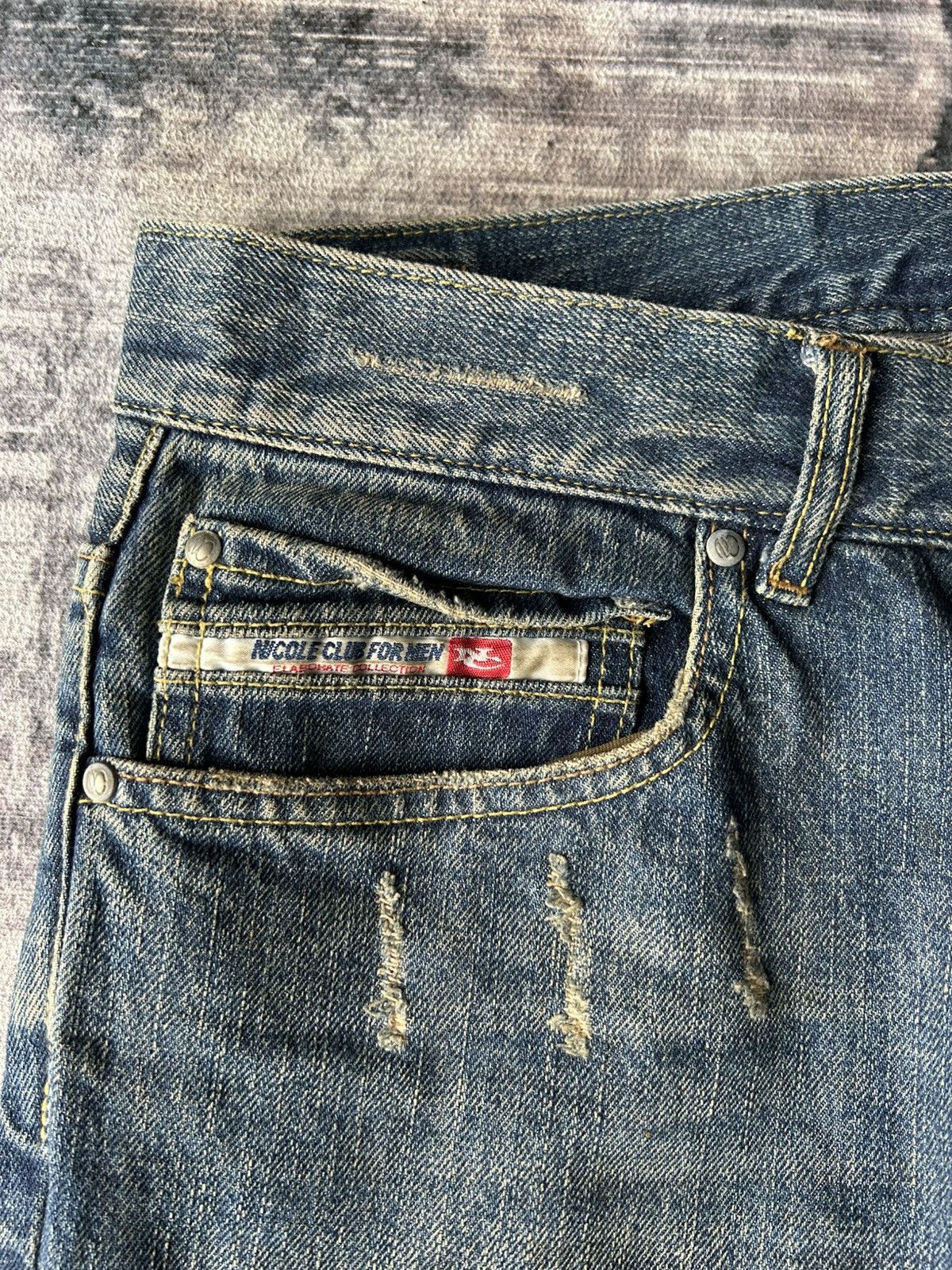 Tornado Mart Y2k Punk Distressed Nicole Jeans Size US 35 - 8 Thumbnail