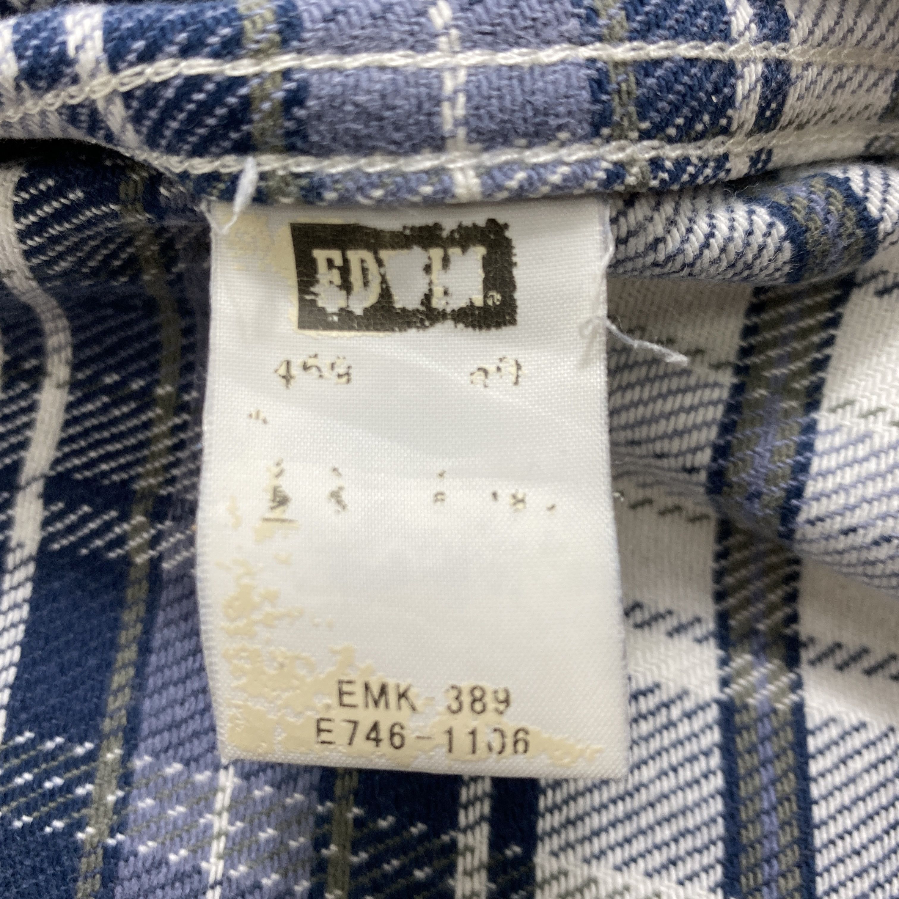 Japanese Brand Vintage Edwin Flannel Button Up - J480 Size US XL / EU 56 / 4 - 7 Thumbnail