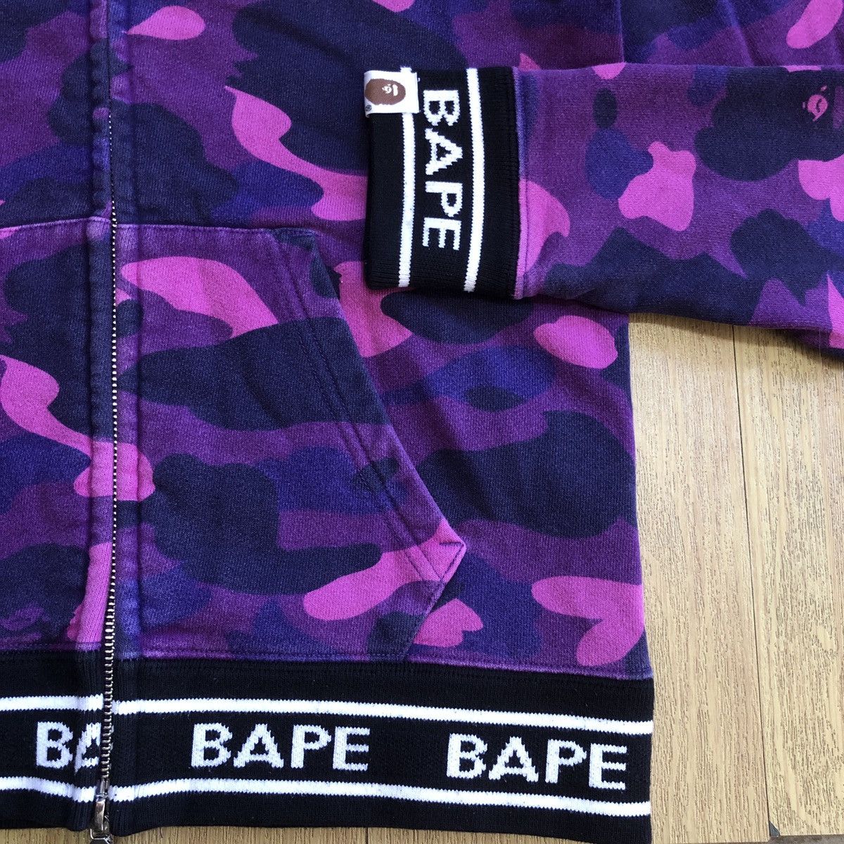Bape Color Camo Full Zip Hoodie Size XS / US 0-2 / IT 36-38 - 4 Thumbnail