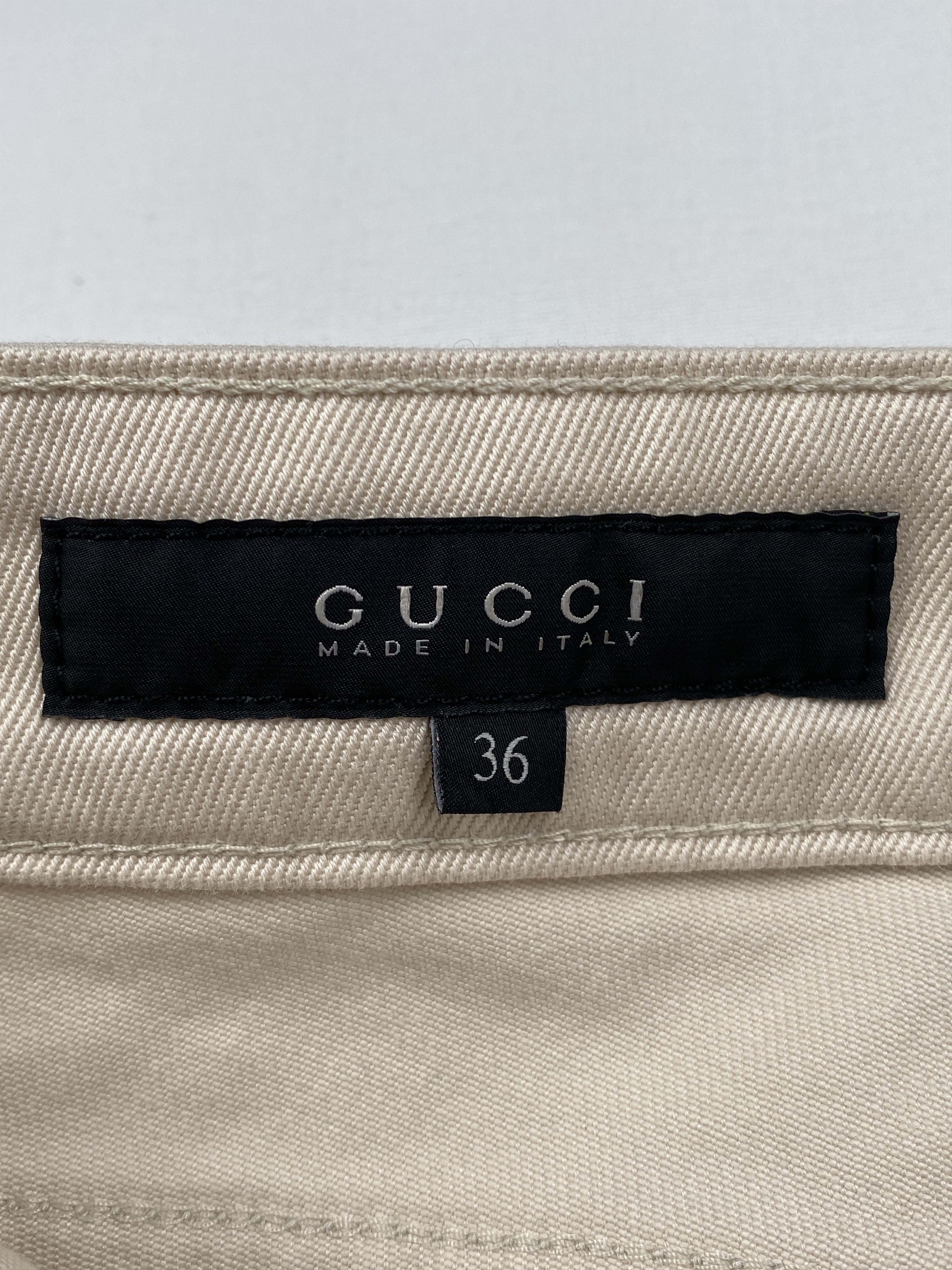 Gucci Embroidered Heart Crest Denim Pants Size 25" / US 0 / IT 36 - 12 Thumbnail