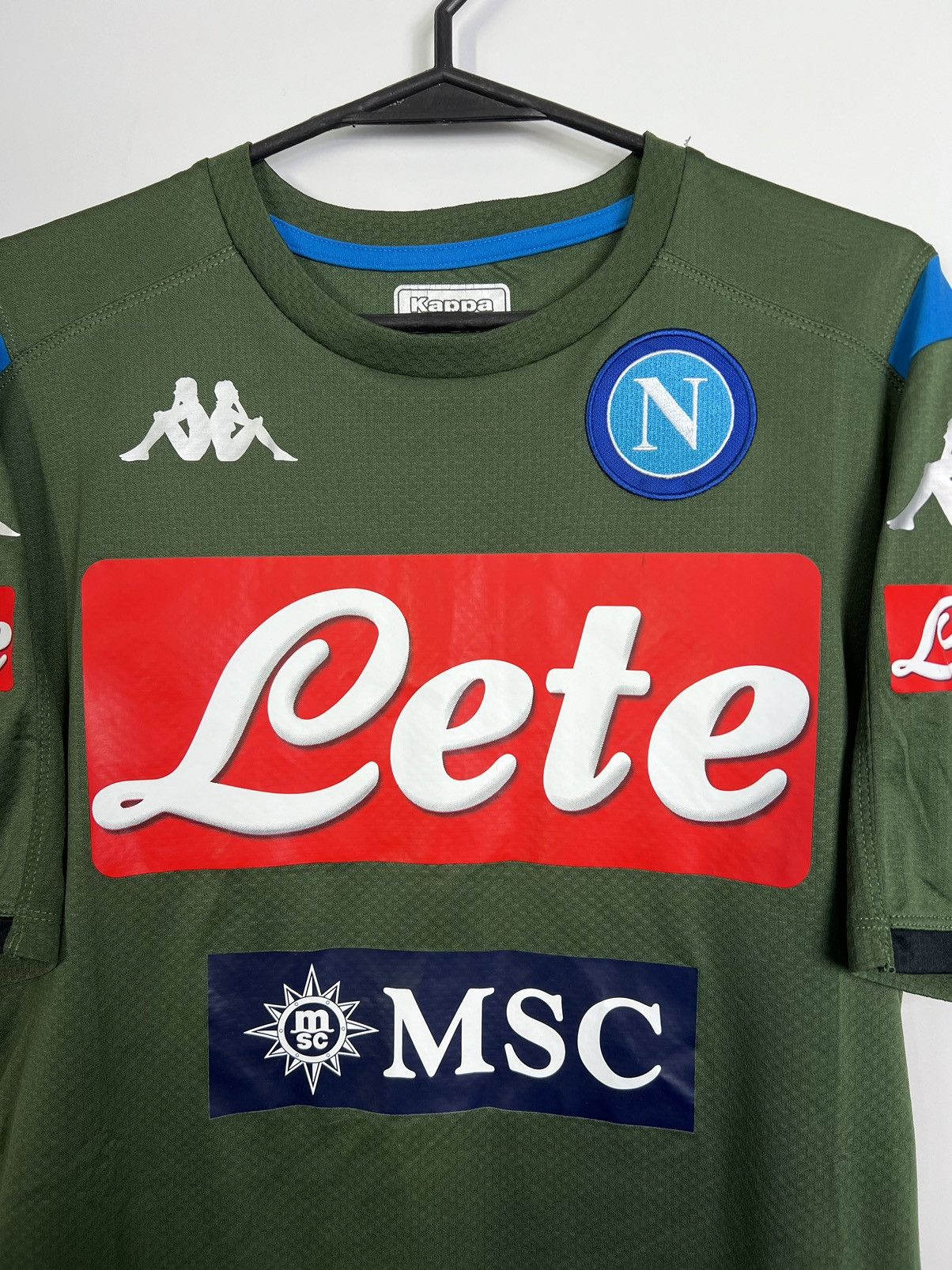Kappa Kappa SSC Napoli 2019/2020 Soccer Jersey Size US L / EU 52-54 / 3 - 4 Thumbnail