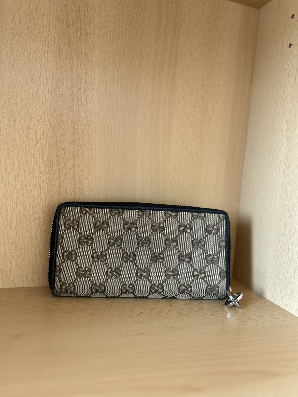 Gucci GUCCI GG Monogram Beige Wallet Checkbook Size ONE SIZE - 1 Thumbnail