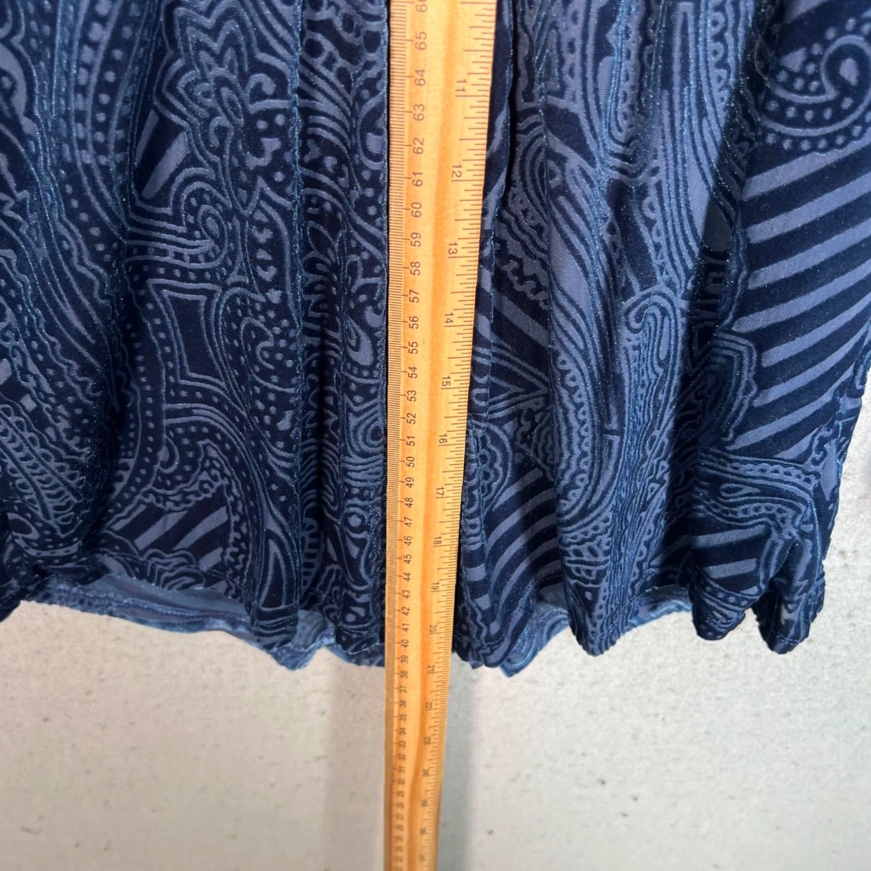 Vintage VINTAGE Anthropologie Ecote Womens XS Blue Paisley Print Long Sleeve Romper Size XS / US 0-2 / IT 36-38 - 6 Thumbnail