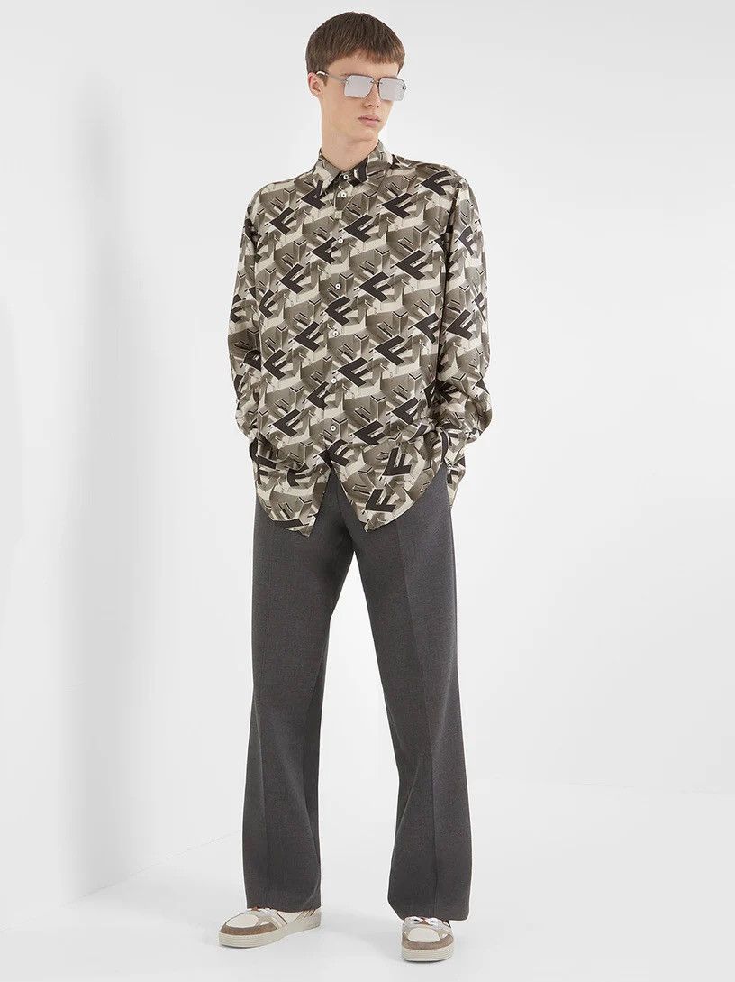 Fendi Fendi FF Blocks Shirt Size US L / EU 52-54 / 3 - 4 Thumbnail