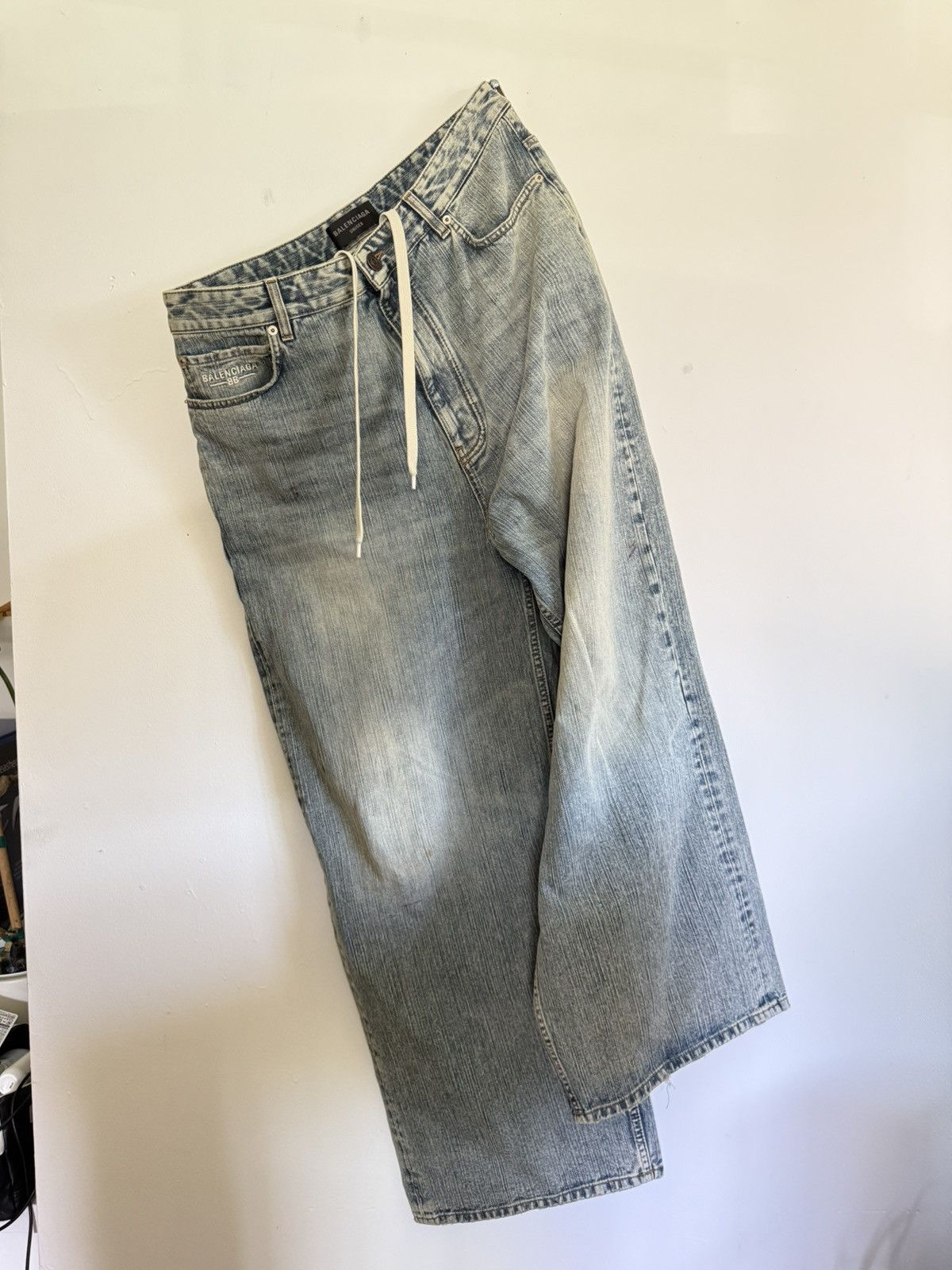 Balenciaga Baggy Mudshow Shoelace Jeans Size US 34 / EU 50 - 1 Thumbnail