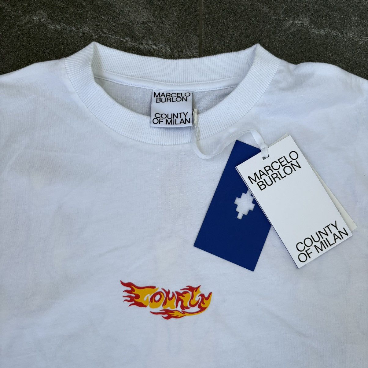 Marcelo Burlon Marcelo Burlon County of Milan Flame boxy t-shirt Size US XL / EU 56 / 4 - 3 Thumbnail