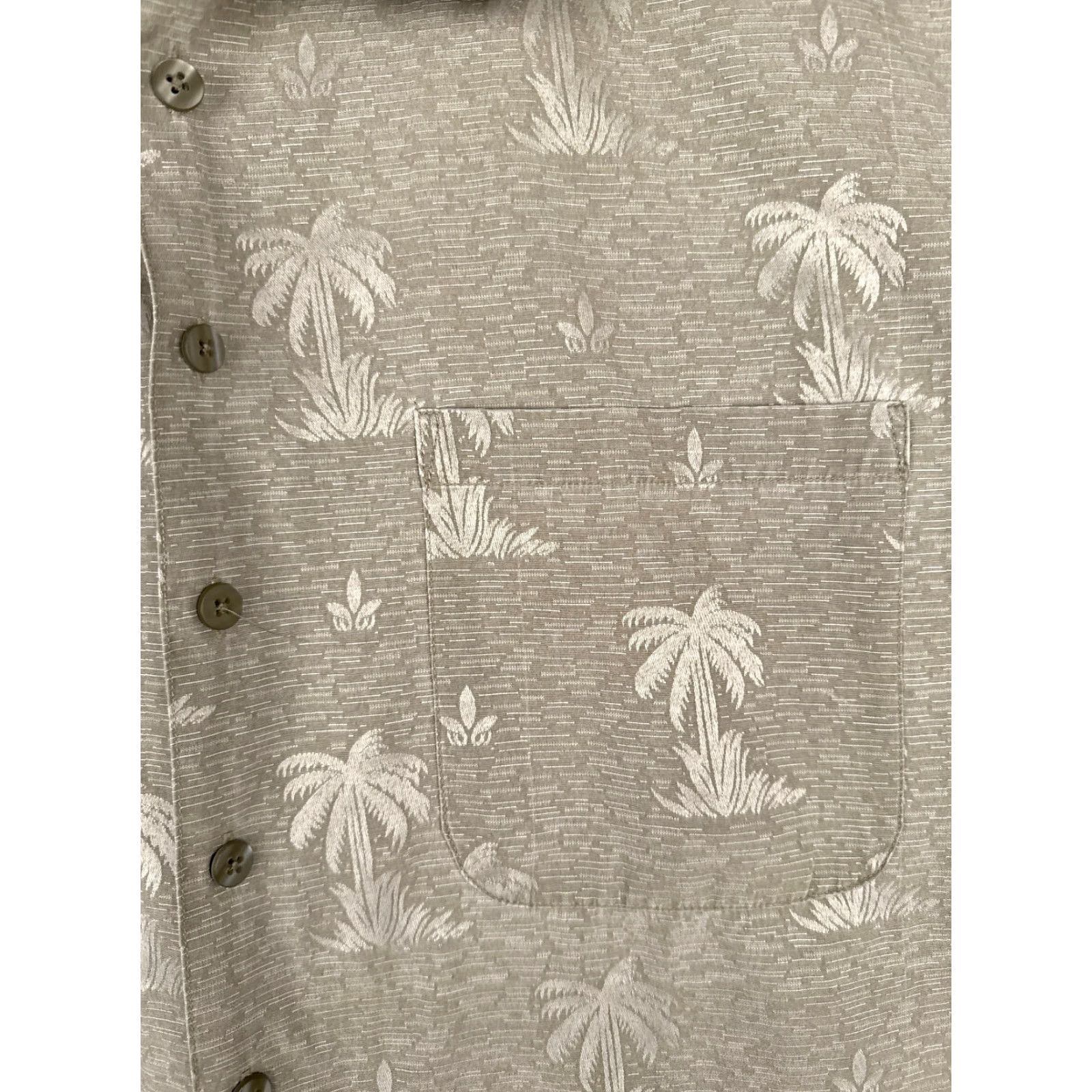 Faded Glory Faded Glory Hawaiian Shirt Men 2XL Beige Floral Cotton Blend Pocket Aloha Resort Size US XXL / EU 58 / 5 - 6 Thumbnail