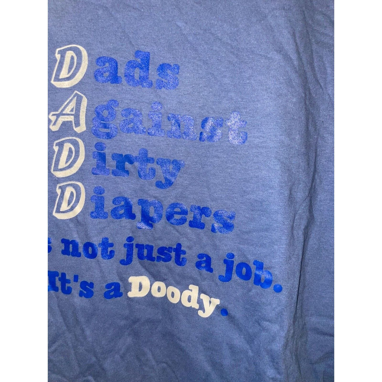 Jerzees Vintage Dad Shirt Dadd Dads Against Dirty Diapers Tee 90s L Size US L / EU 52-54 / 3 - 5 Thumbnail