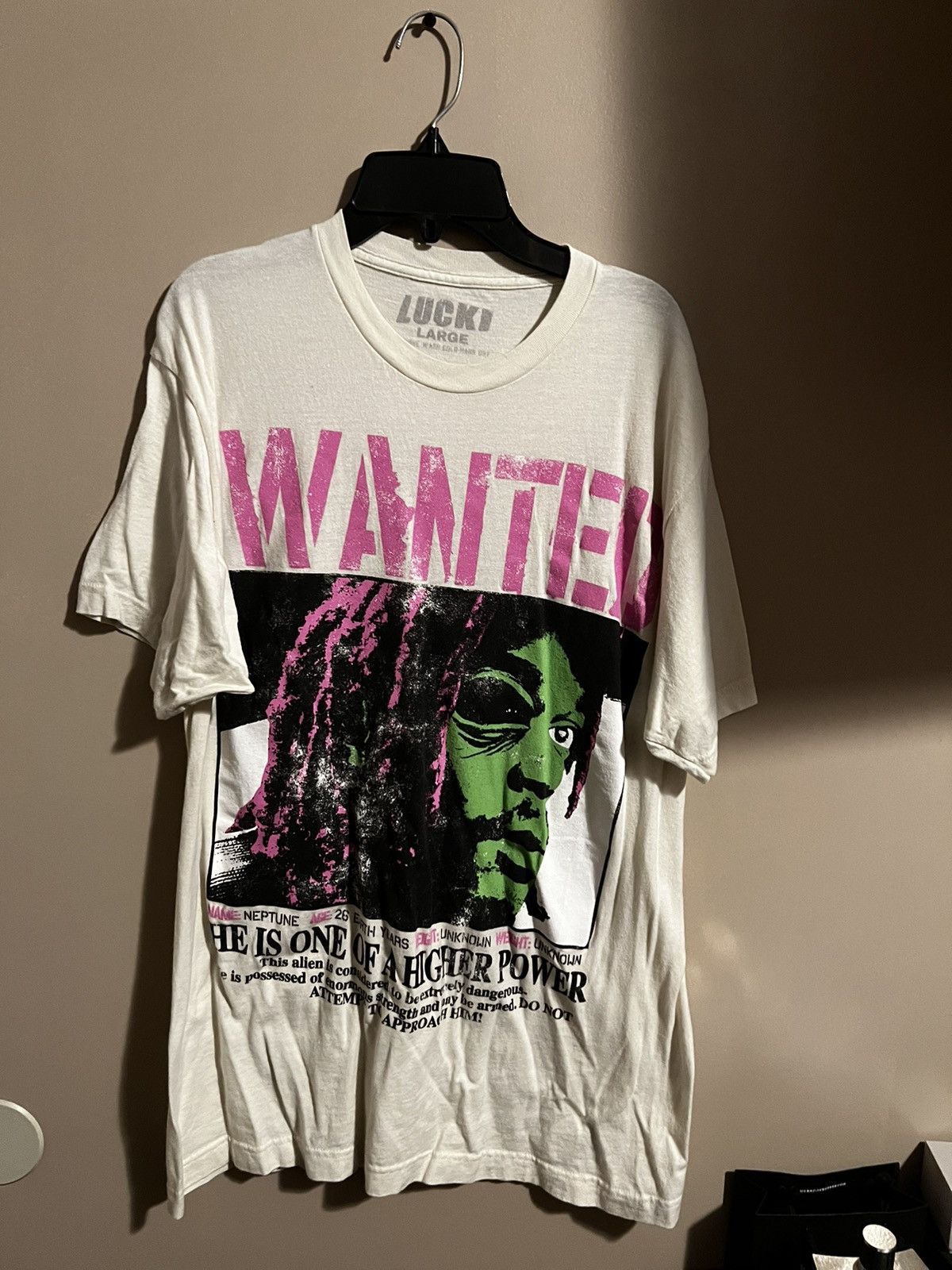 Vintage Lucki “WANTED” FLAWLESS LIKE ME TOUR tee Size US L / EU 52-54 / 3 - 1 Thumbnail