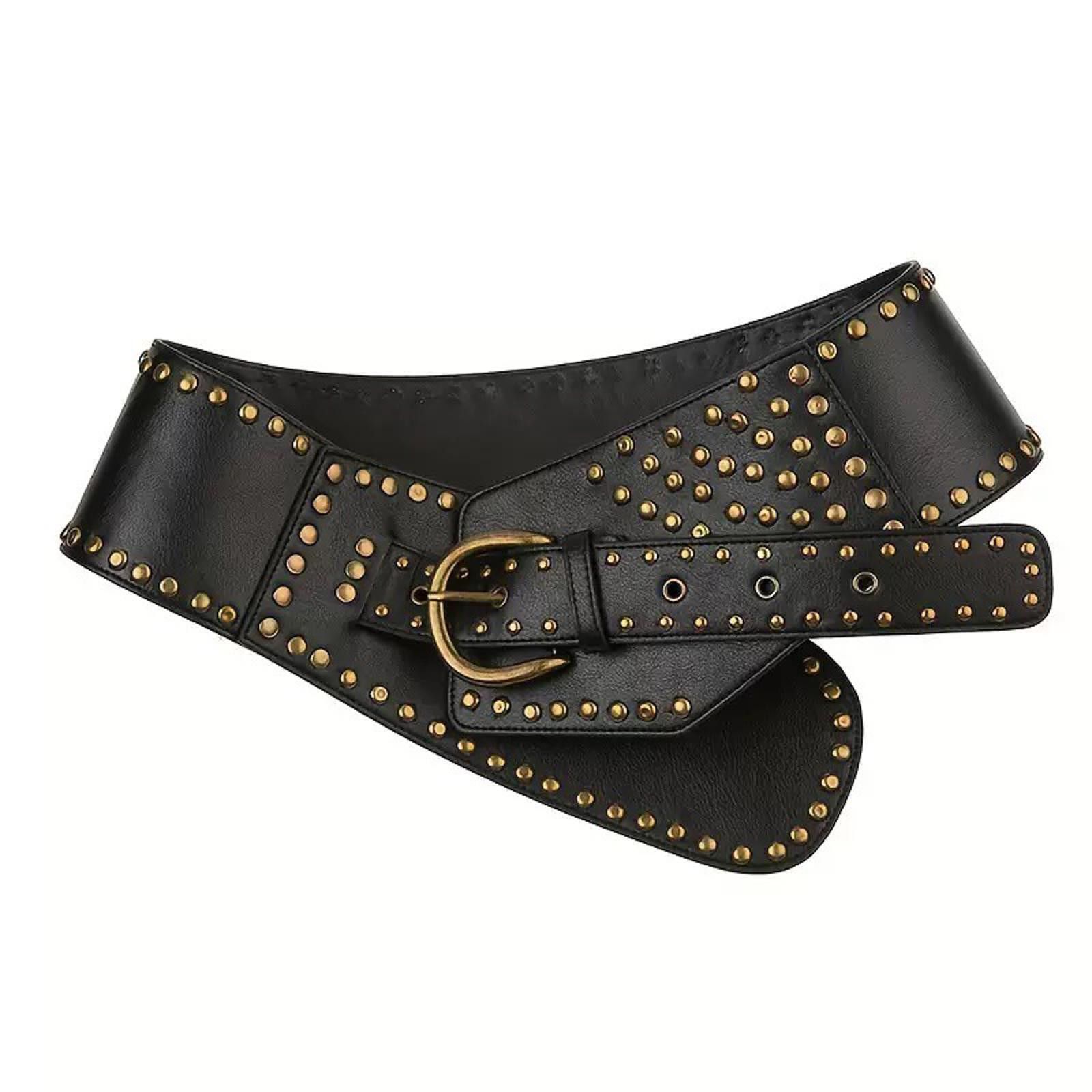 Japanese Brand Y2K Retro Buckle Modern Belt Oversized Waise Band Size ONE SIZE - 6 Thumbnail
