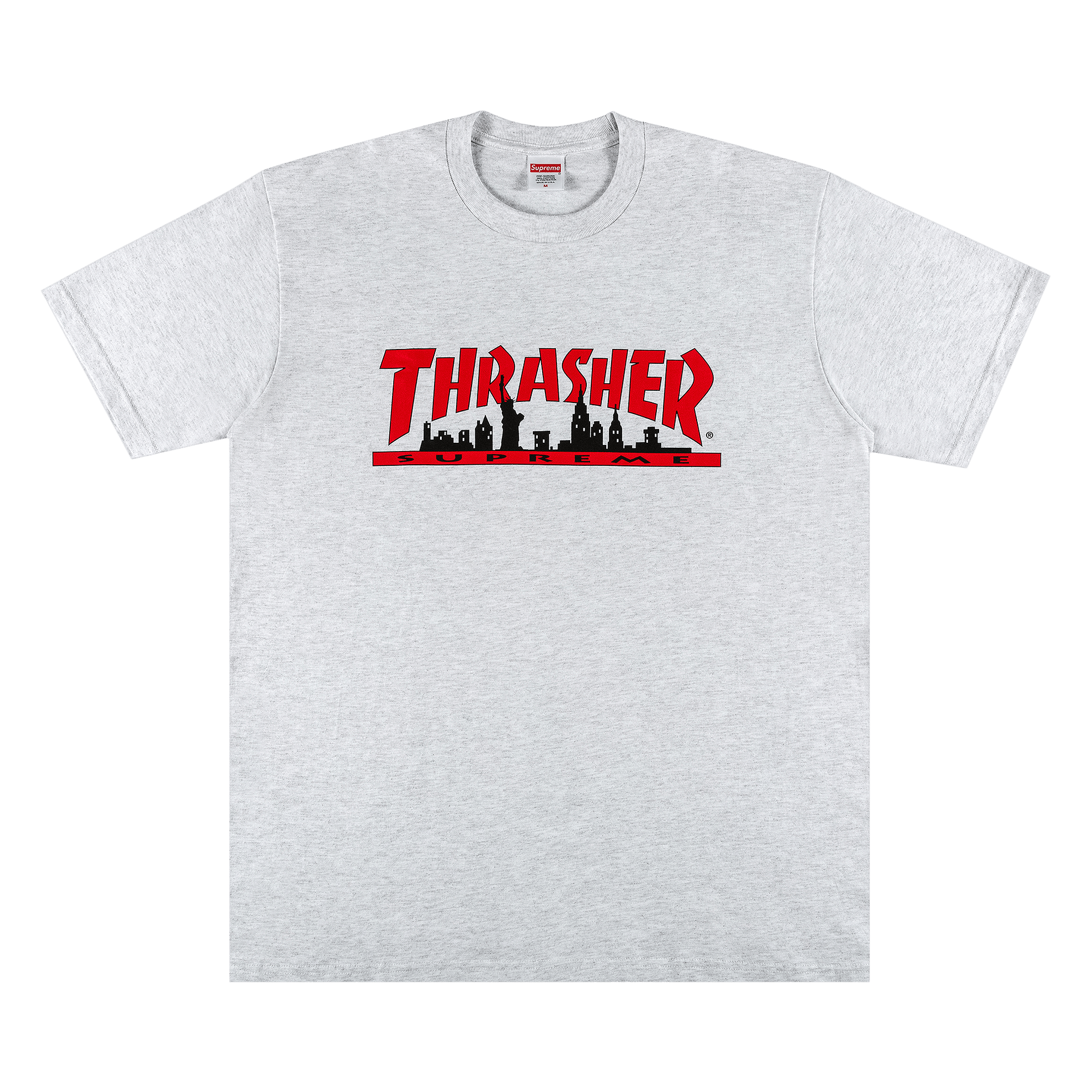 Supreme Supreme x Thrasher Skyline Tee Ash Grey | Grailed