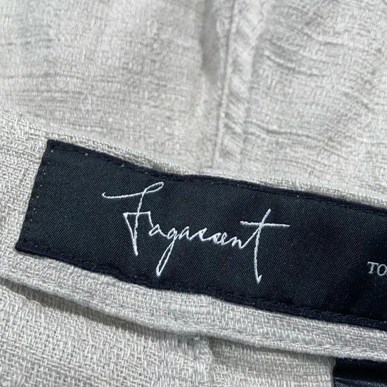 Fagassent Toshiki Aoki Fagassent Linen Cotton Slim Off White Pants Size US 26 / EU 42 - 3 Thumbnail