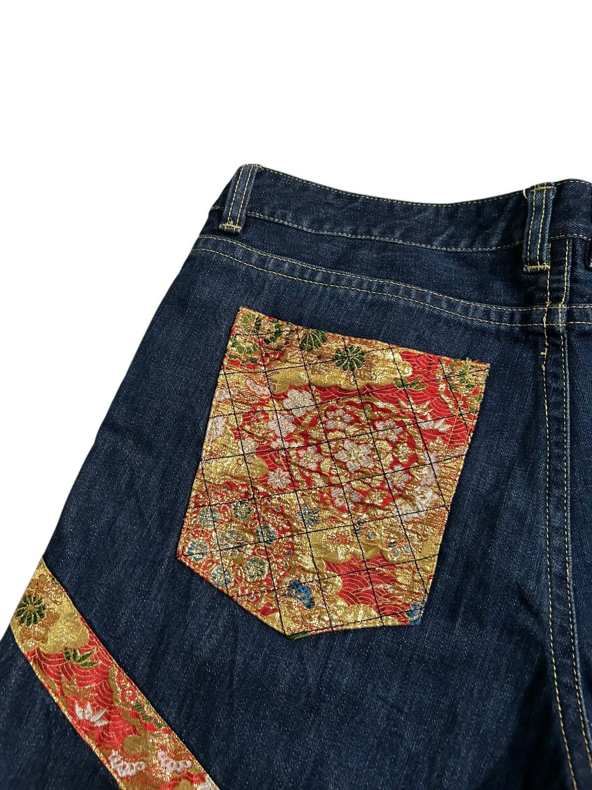 Japanese Brand × Kapital × Vintage RARE NISHIKI Oriental Brand Japanese Denim 🎌☠️☠️ Size US 40 / EU 56 - 6 Thumbnail