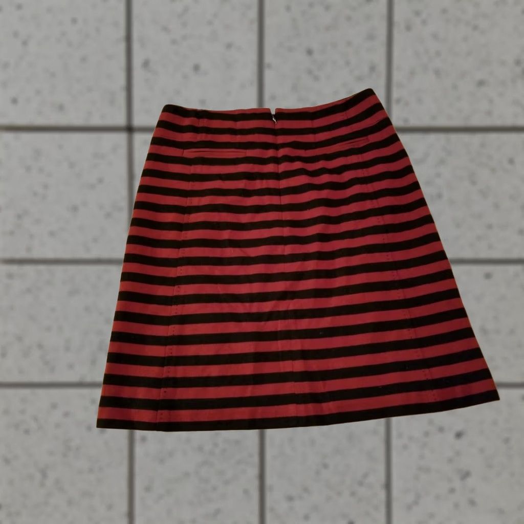 Banana Republic Banana Republic Skirt Red Black Cotton Womens Size 4 Size 27" / US 4 / IT 40 - 1 Thumbnail