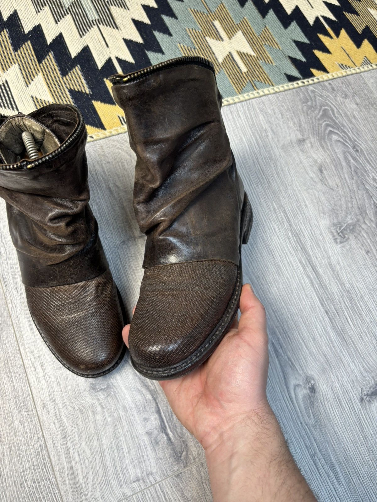 A.S.98 A.S98 leather zipper biker boots Y2K Size US 5.5 / IT 35.5 - 4 Thumbnail