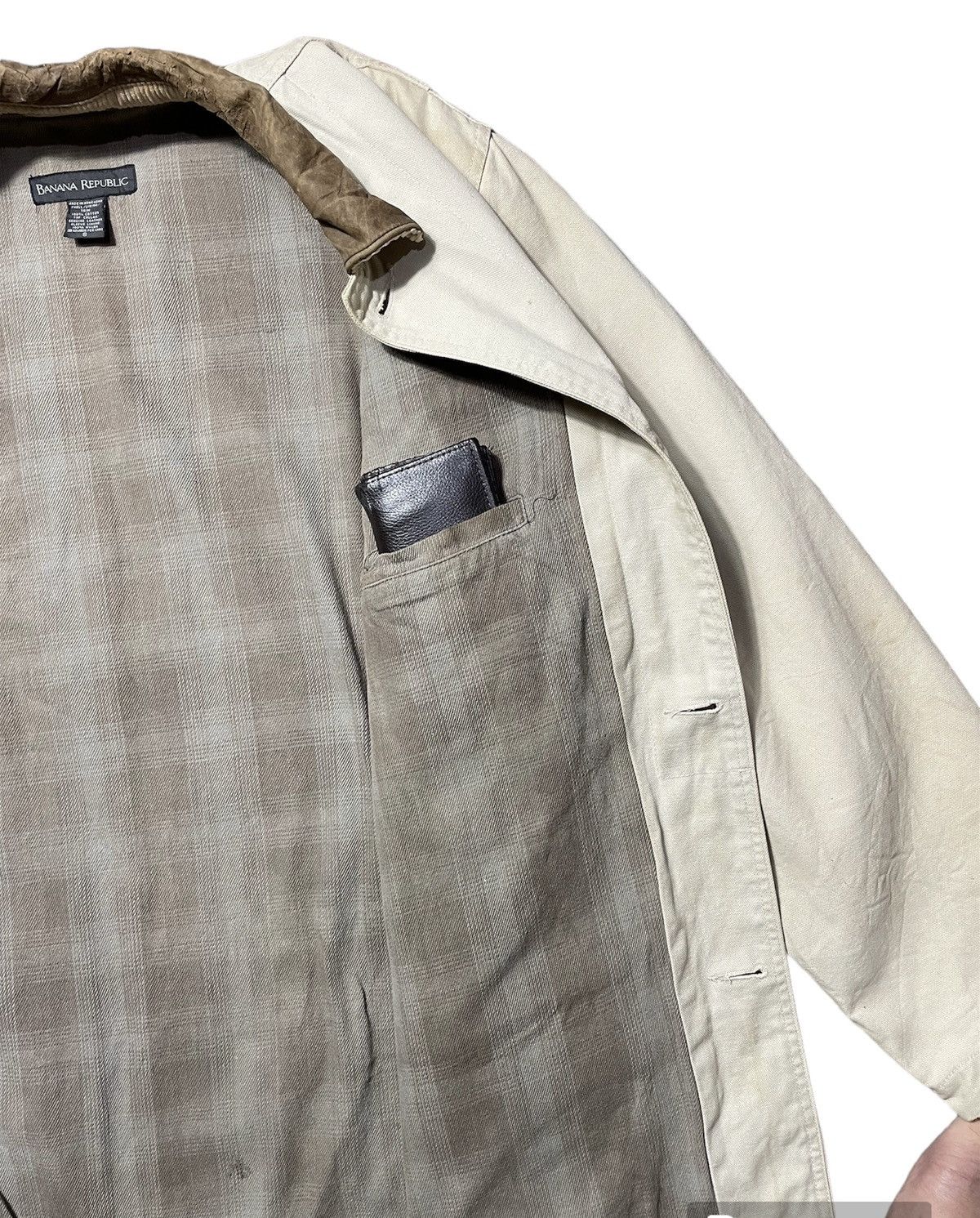 Banana Republic Wax Cotton Coat + Leather collar Banana Republic Size US S / EU 44-46 / 1 - 10 Thumbnail