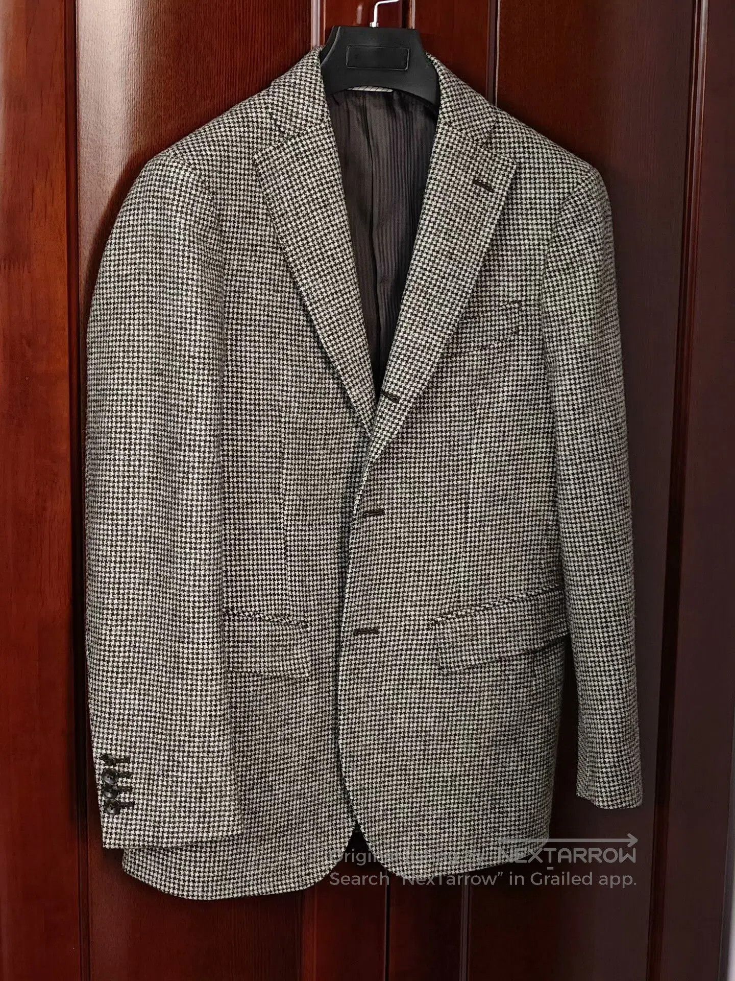 Japanese Brand Custom Wool Houndstooth Suit Jacket. Size US S / EU 44-46 / 1 - 1 Thumbnail
