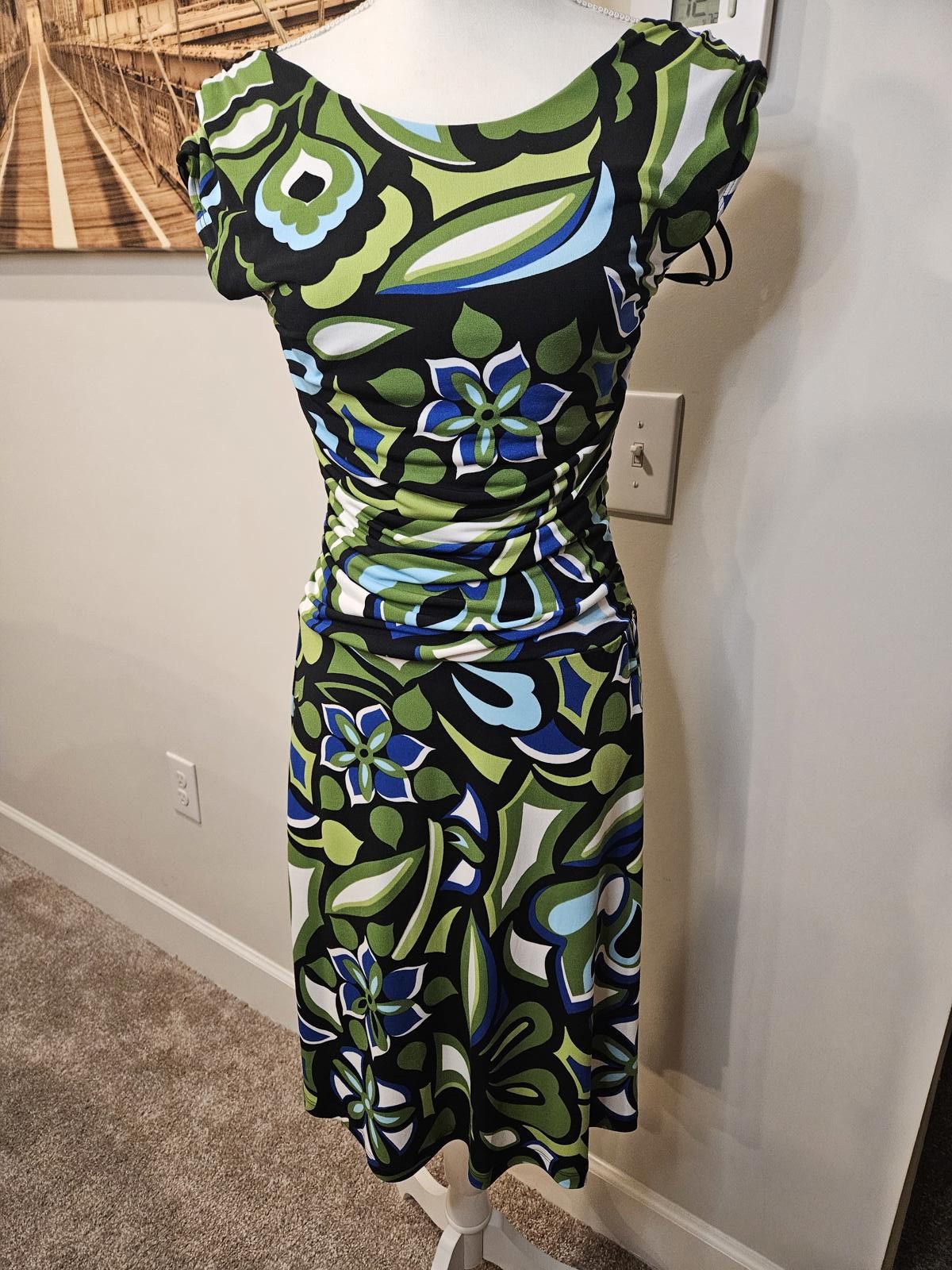 Designer EN FOCUS Studio Floral Print Dress - Size 6 Size M / US 6-8 / IT 42-44 - 7 Thumbnail