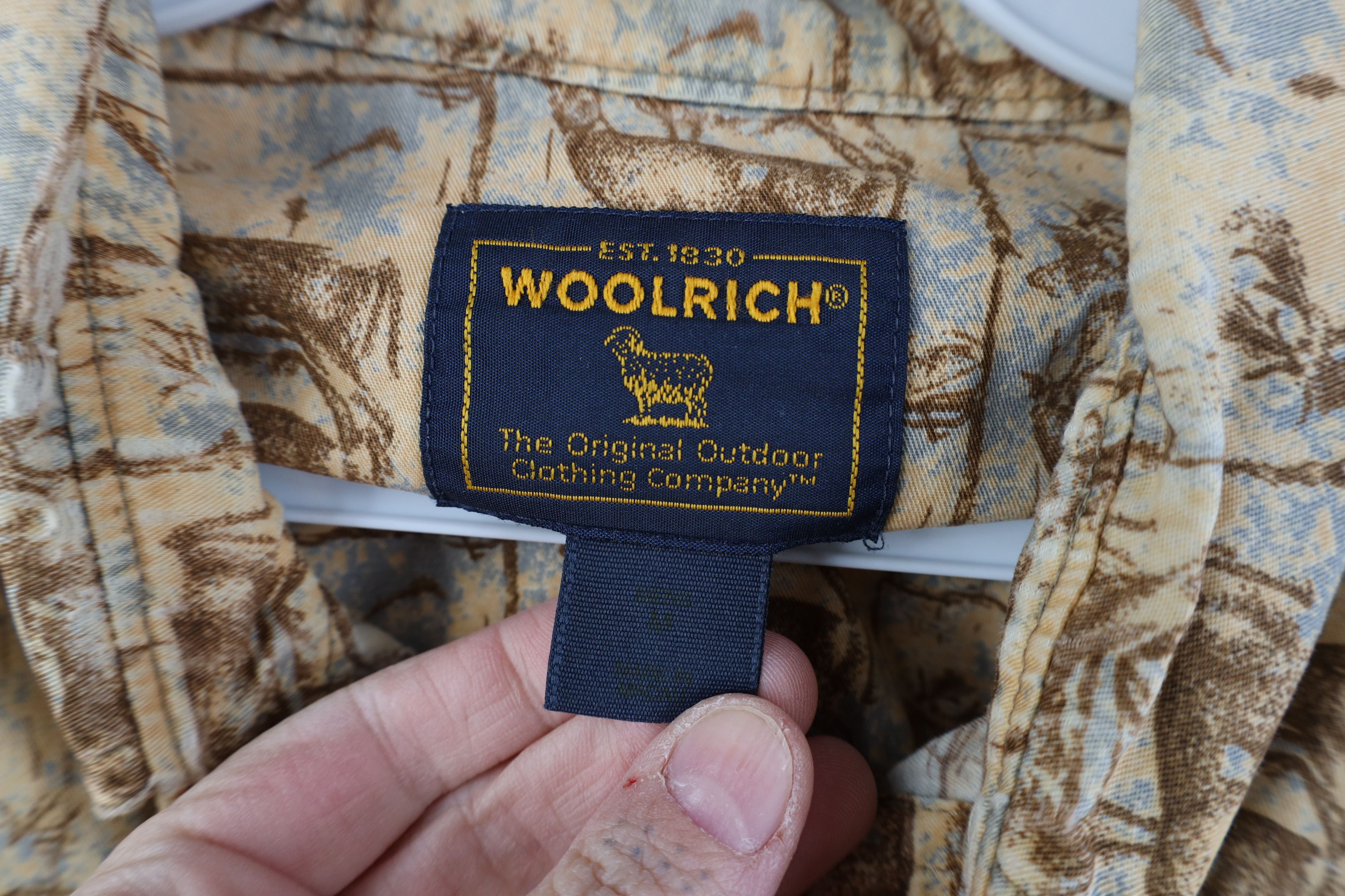 Woolrich Woolen Mills Vintage 90s Woolrich All Over Print Button Down Shirt Cotton Size US L / EU 52-54 / 3 - 8 Thumbnail