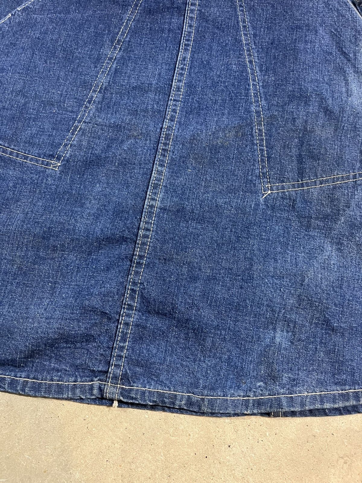Vintage Vintage 60s Selvedge Denim Skirt Faded Blue Size 25" / US 0 / IT 36 - 4 Thumbnail