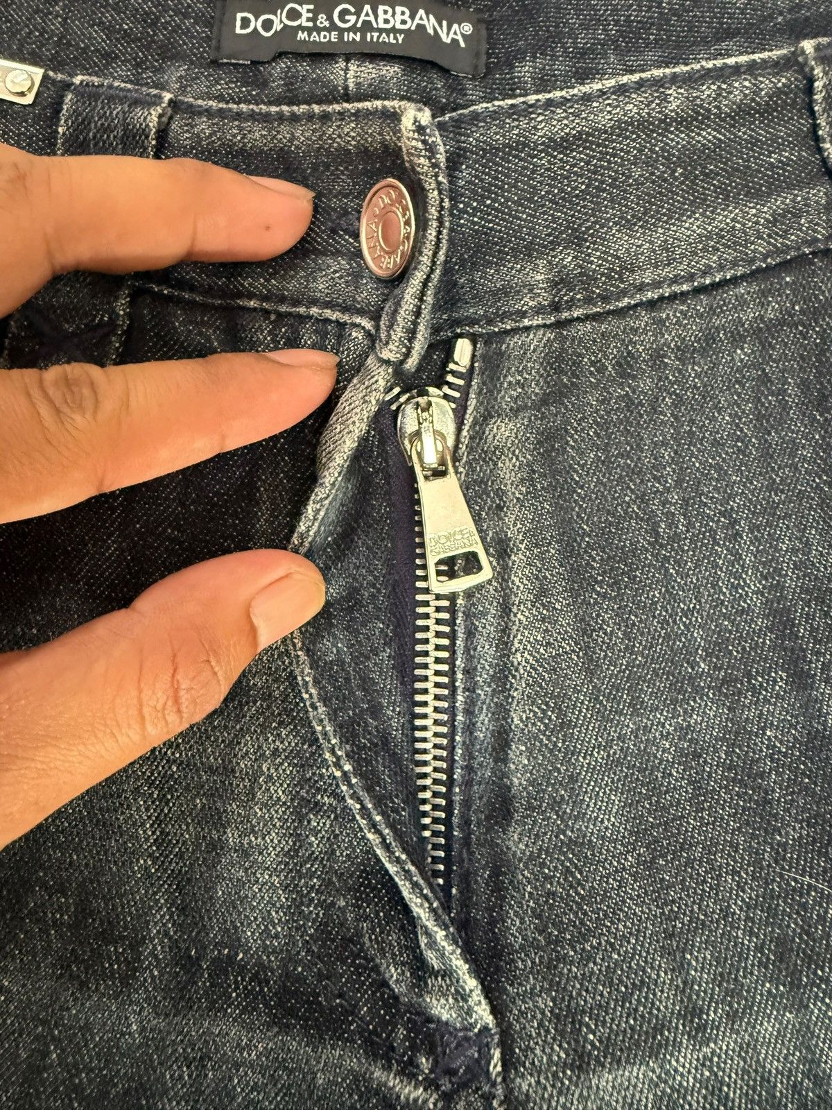 Dolce & Gabbana Dolce & Gabbana Flared Nice Design Denim Jeans Size US 30 / EU 46 - 23 Thumbnail