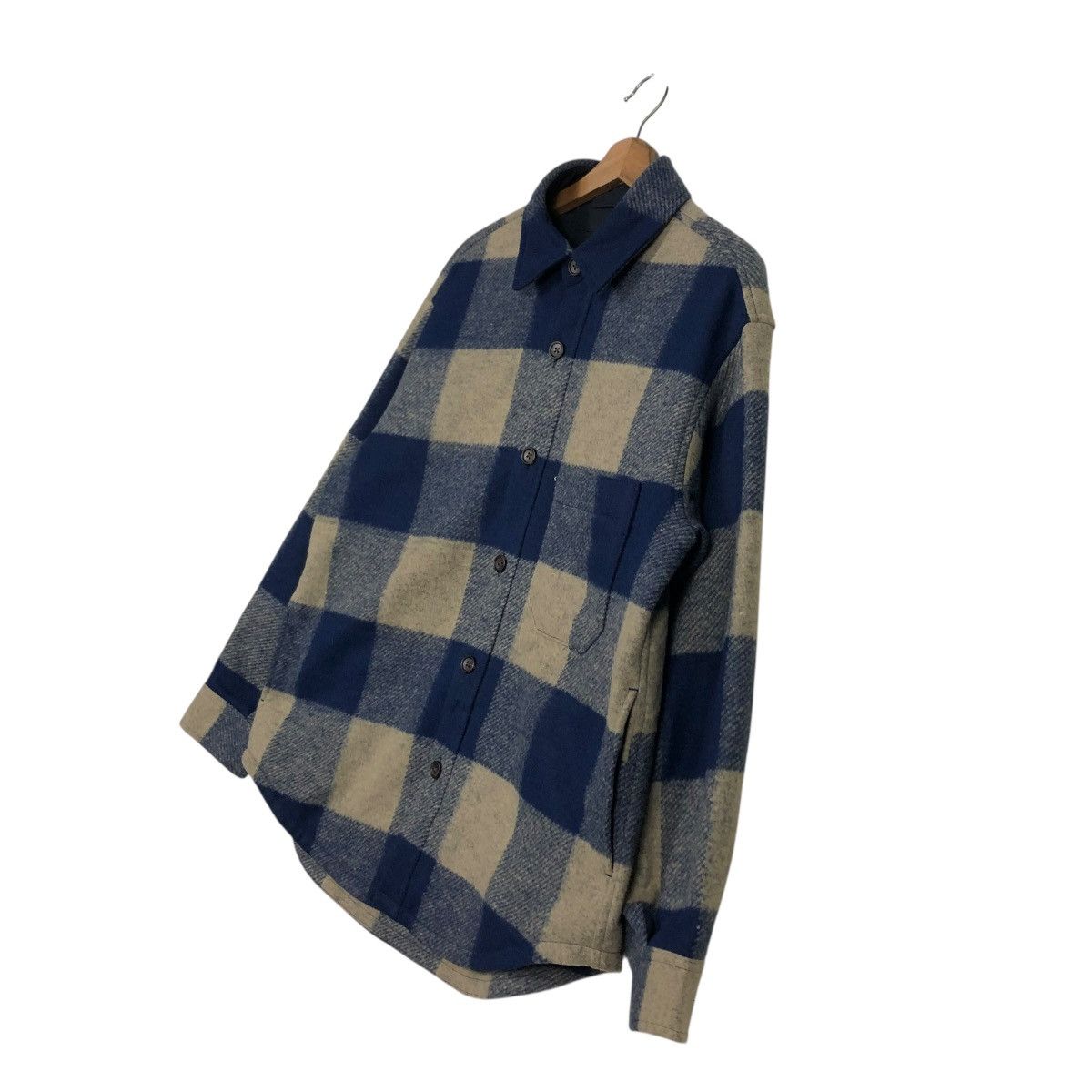 Japanese Brand 🔥VINTAGE WOOL CHORE JACKET UNIQLO TARTAN DEISGN ISSEY MIYAKE Size US L / EU 52-54 / 3 - 4 Thumbnail