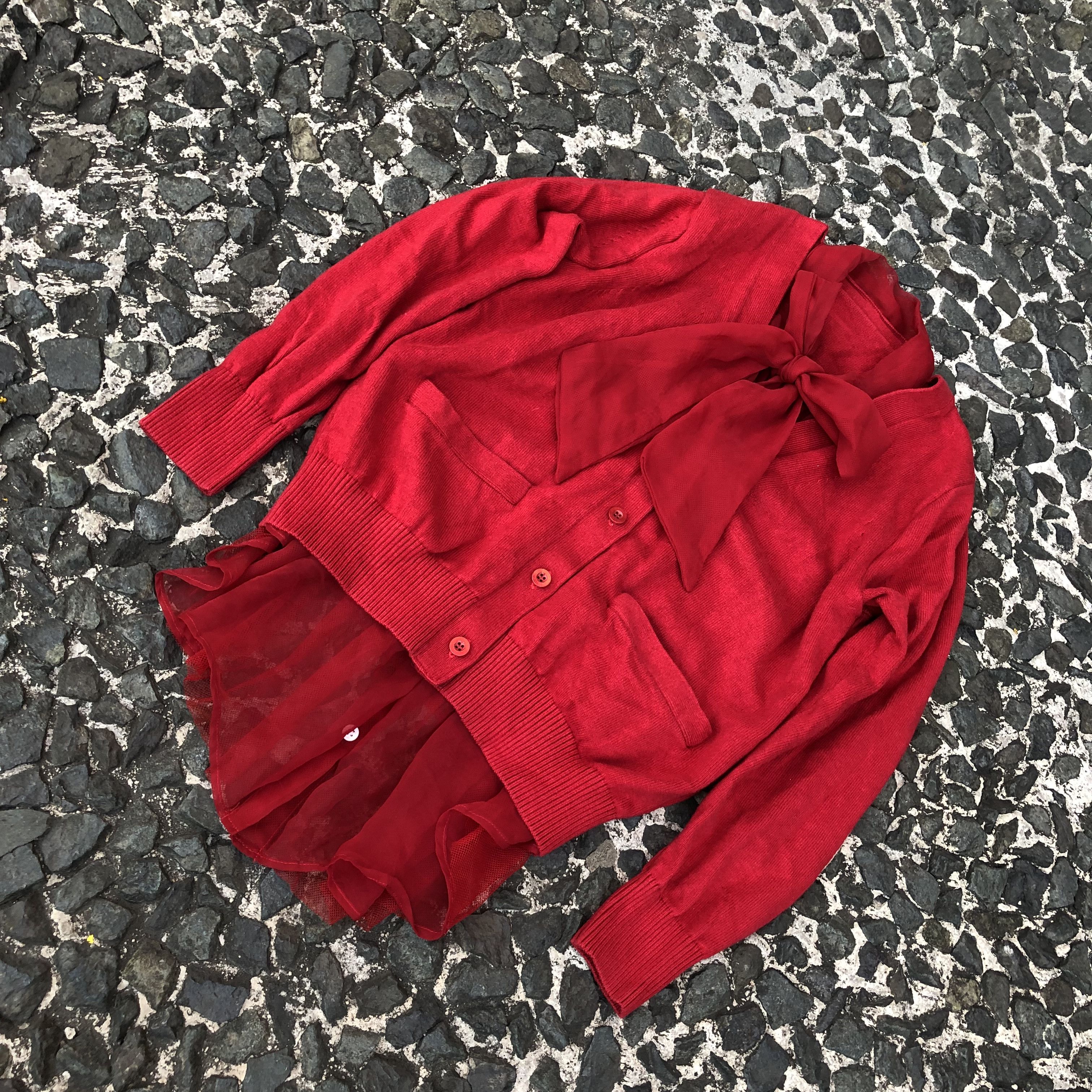 Sacai Sacai Docking Chiffon Cardigan Size S / US 4 / IT 40 - 5 Thumbnail