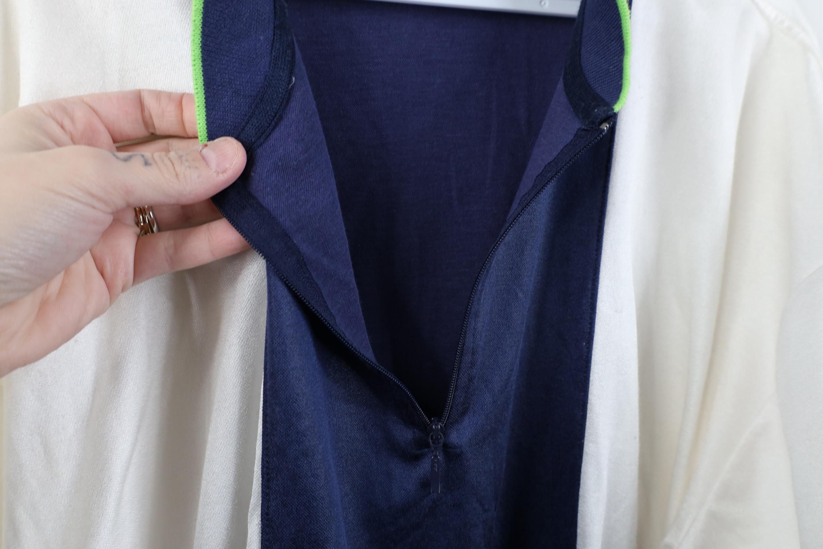 Nautica Vintage 90s Nautica Competition Block 1/4 Zip Jersey T-Shirt Size US XL / EU 56 / 4 - 7 Thumbnail