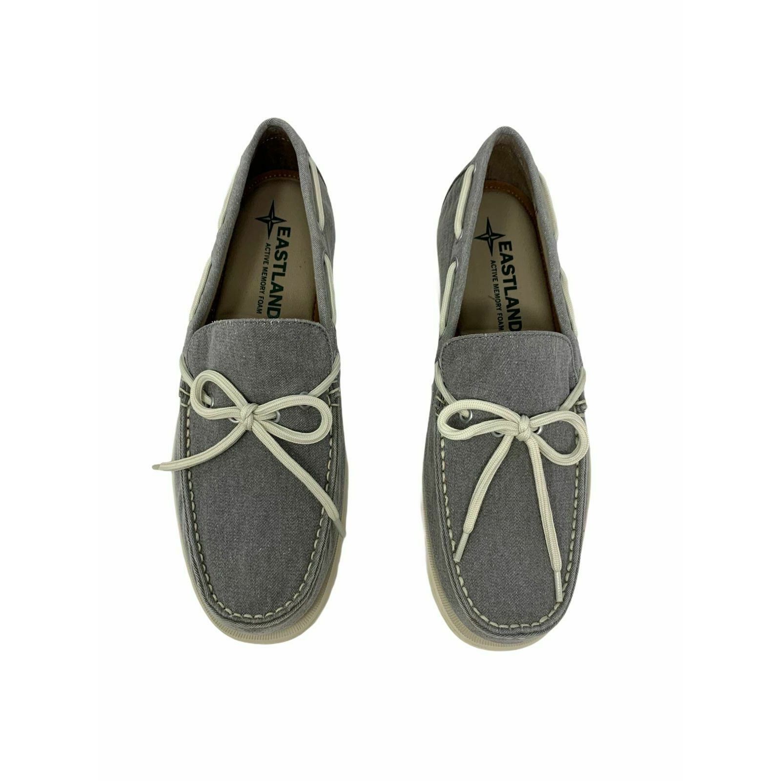 Eastland Eastland Men's Grey Yarmouth Canvas Boat Shoes 8D Size US 8 / EU 41 - 2 Thumbnail