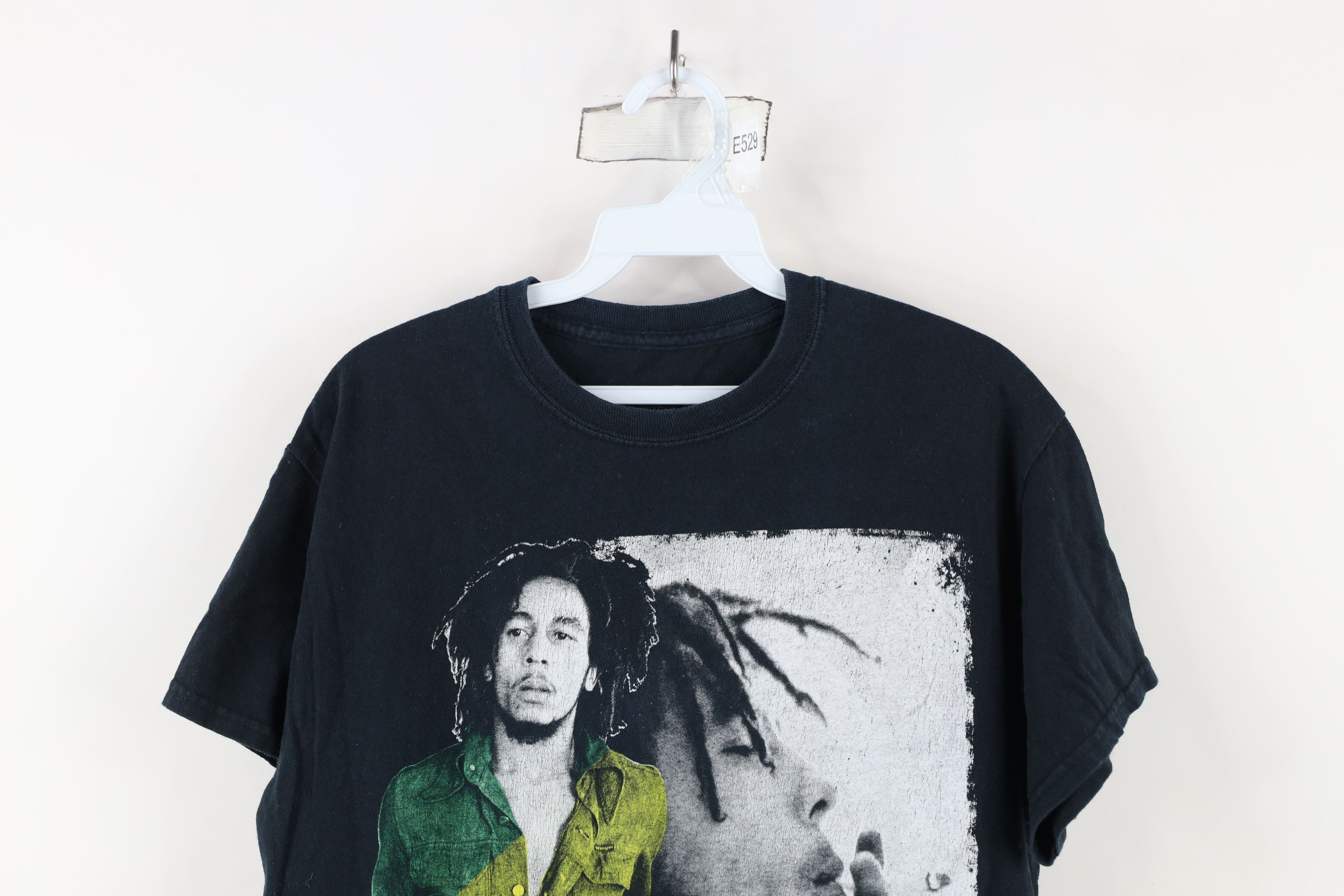 Vintage Vintage Y2K Spell Out Bob Marley Band T-Shirt Rasta Black Size US M / EU 48-50 / 2 - 2 Thumbnail