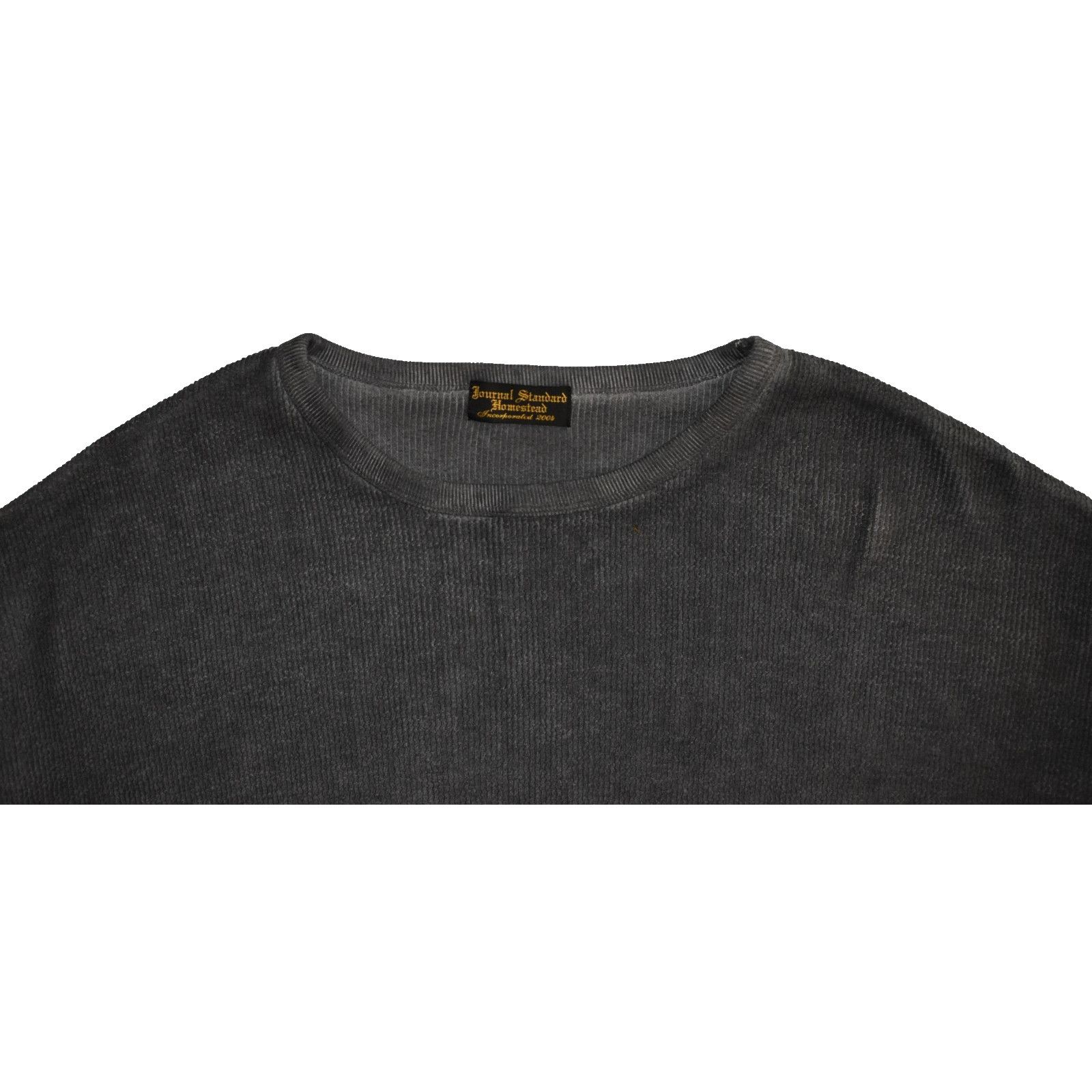 J.S. Homestead J.S. HOMESTEAD Grey Vintage Wash Cotton Sweatshirt Size L Size US L / EU 52-54 / 3 - 3 Thumbnail