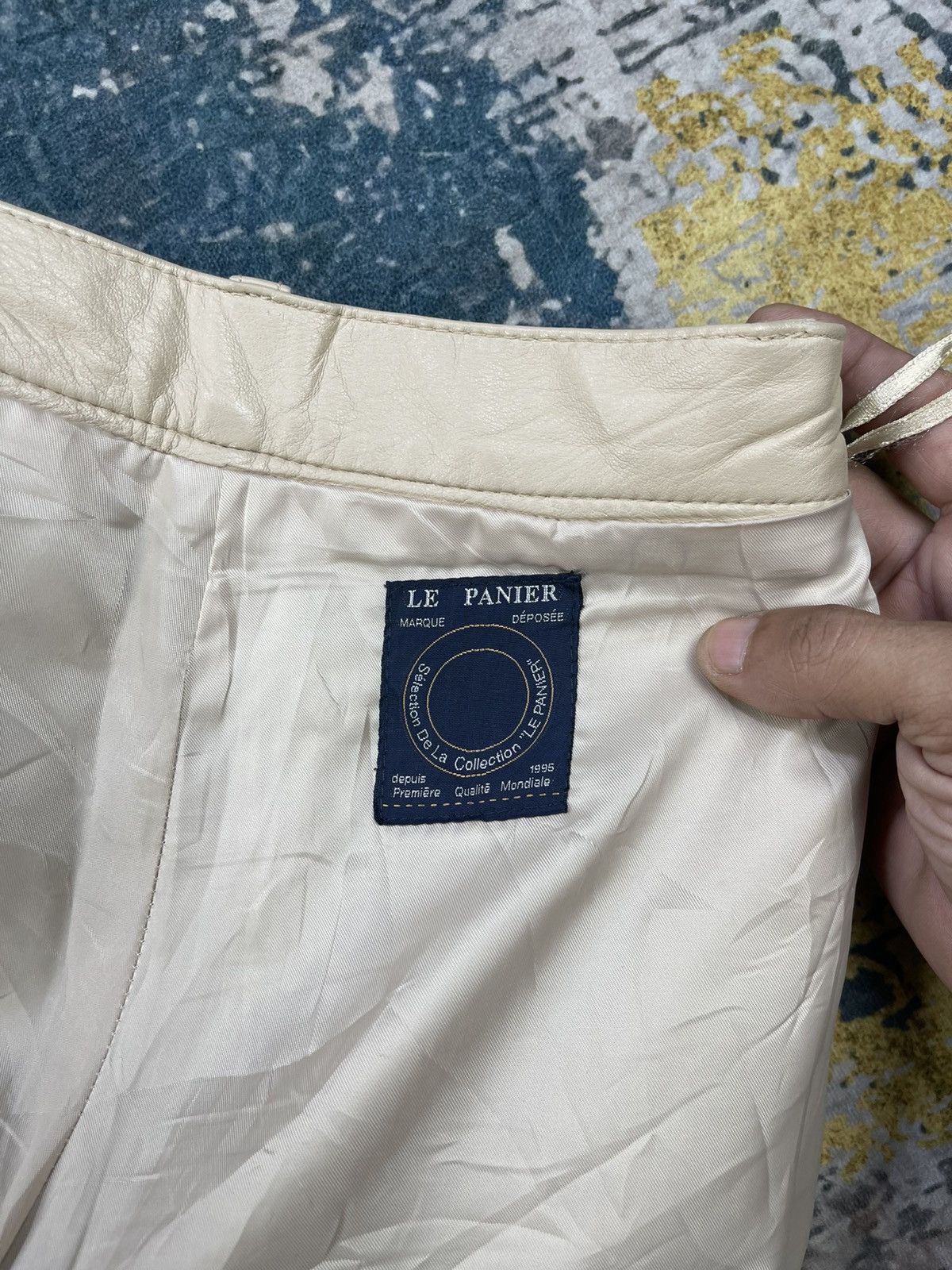 Genuine Leather Le Panier Marque Deposee Leather Pants Size 24" / US 00 / IT 34 - 18 Thumbnail