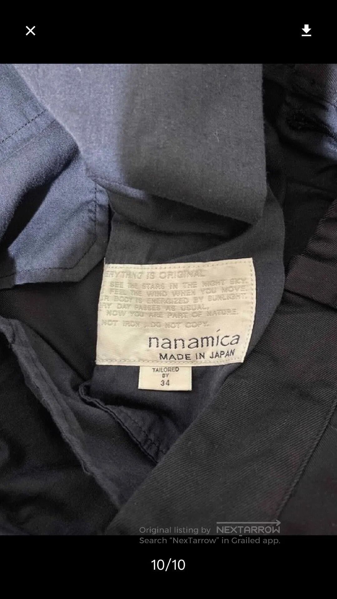 Nanamica Nanamica Double Pleat Chino Pants. Size US 34 / EU 50 - 9 Thumbnail