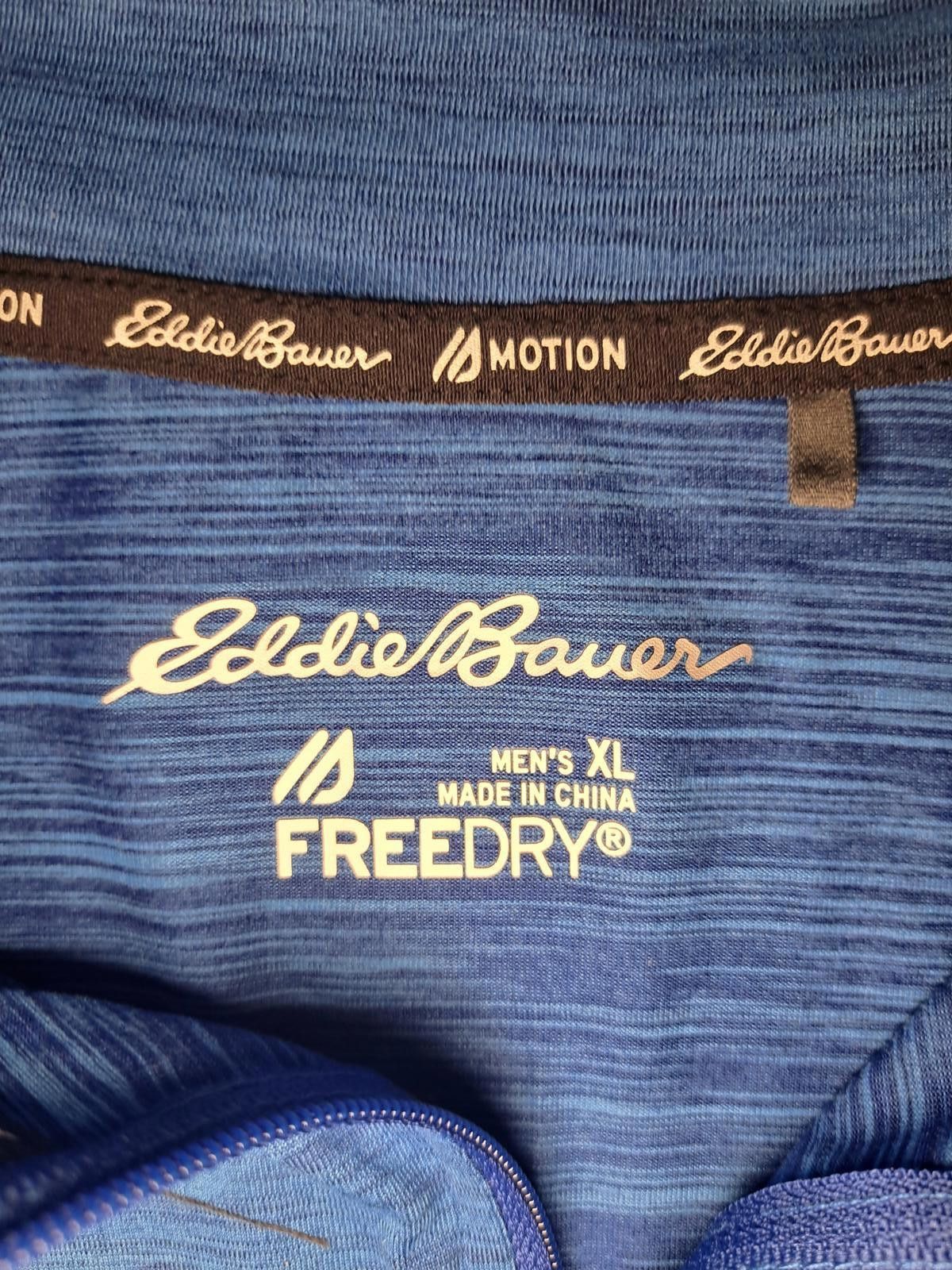 Eddie Bauer Eddie Bauer Quarter Zip Sweater Mens XL Blue Activewear Size ONE SIZE - 2 Thumbnail