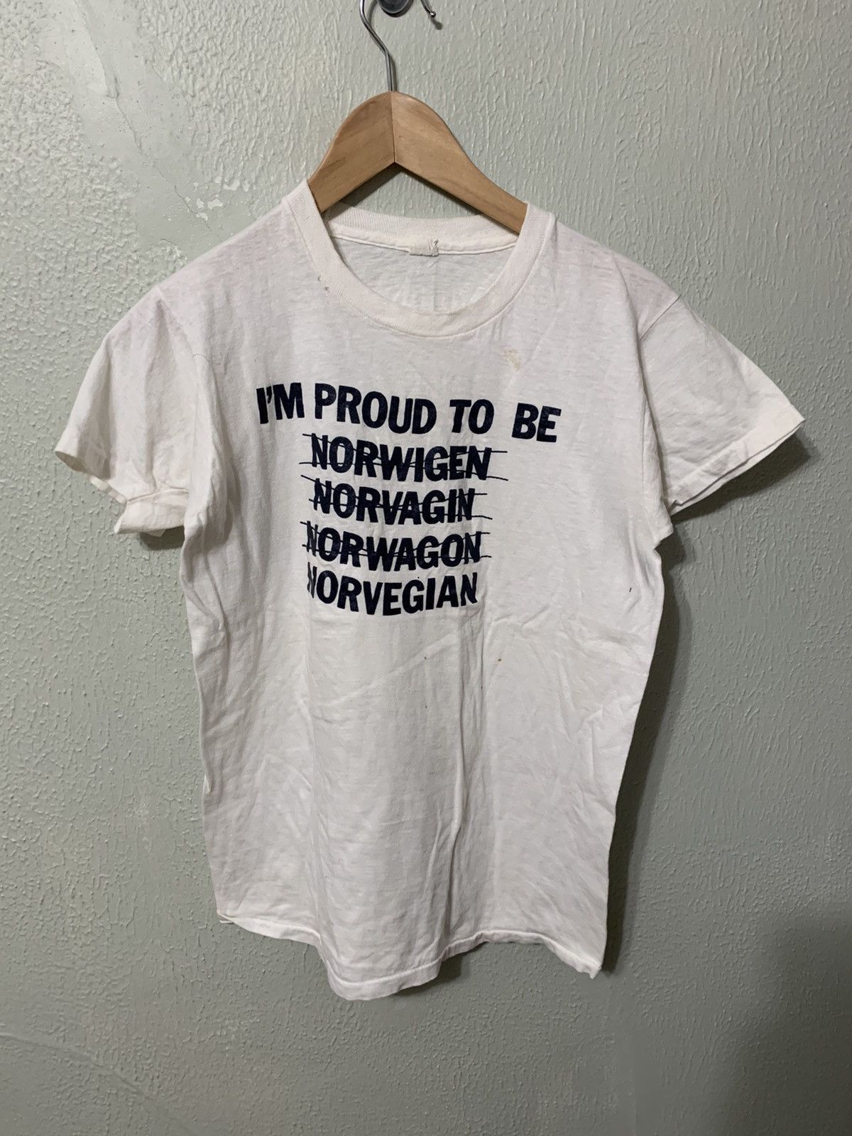 Vintage Vintage I’m Proud To Be Norwegian Tee Size US M / EU 48-50 / 2 - 1 Thumbnail