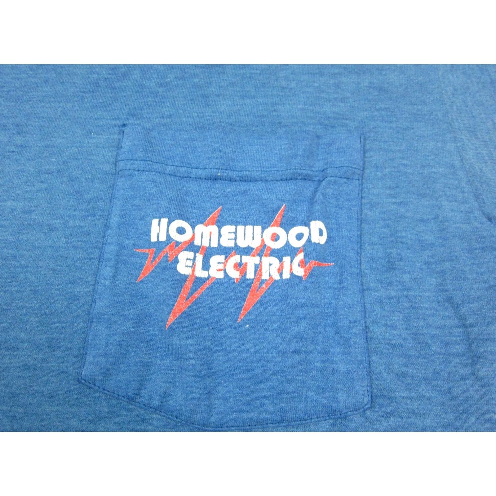 Fruit Of The Loom VINTAGE Fruit of the Loom Shirt Mens Medium Blue Pocket Electrician Electric 90s Size US M / EU 48-50 / 2 - 3 Thumbnail