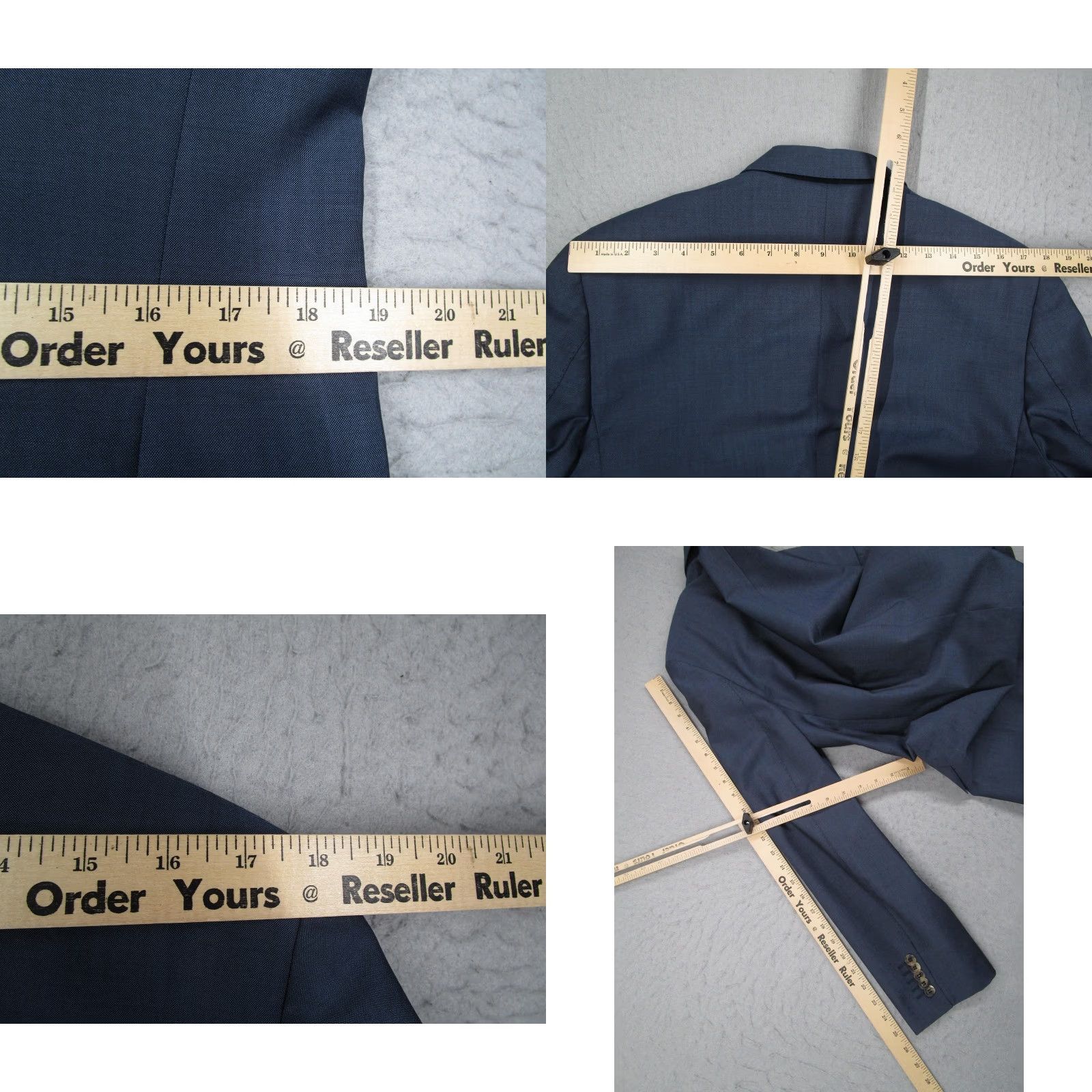 Paul Smith Paul Smith London Blazer Mens 40R Blue Wool Mohair Byard Slim Fit Made Italy Jacket/Coat Single-Breasted 2-Button Notch Lapel Mens Size 40R - 10 Thumbnail