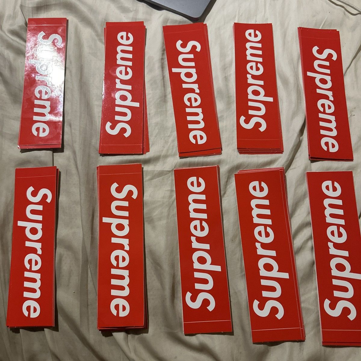 Supreme Supreme Union Jack box logo sticker new authentic | Grailed
