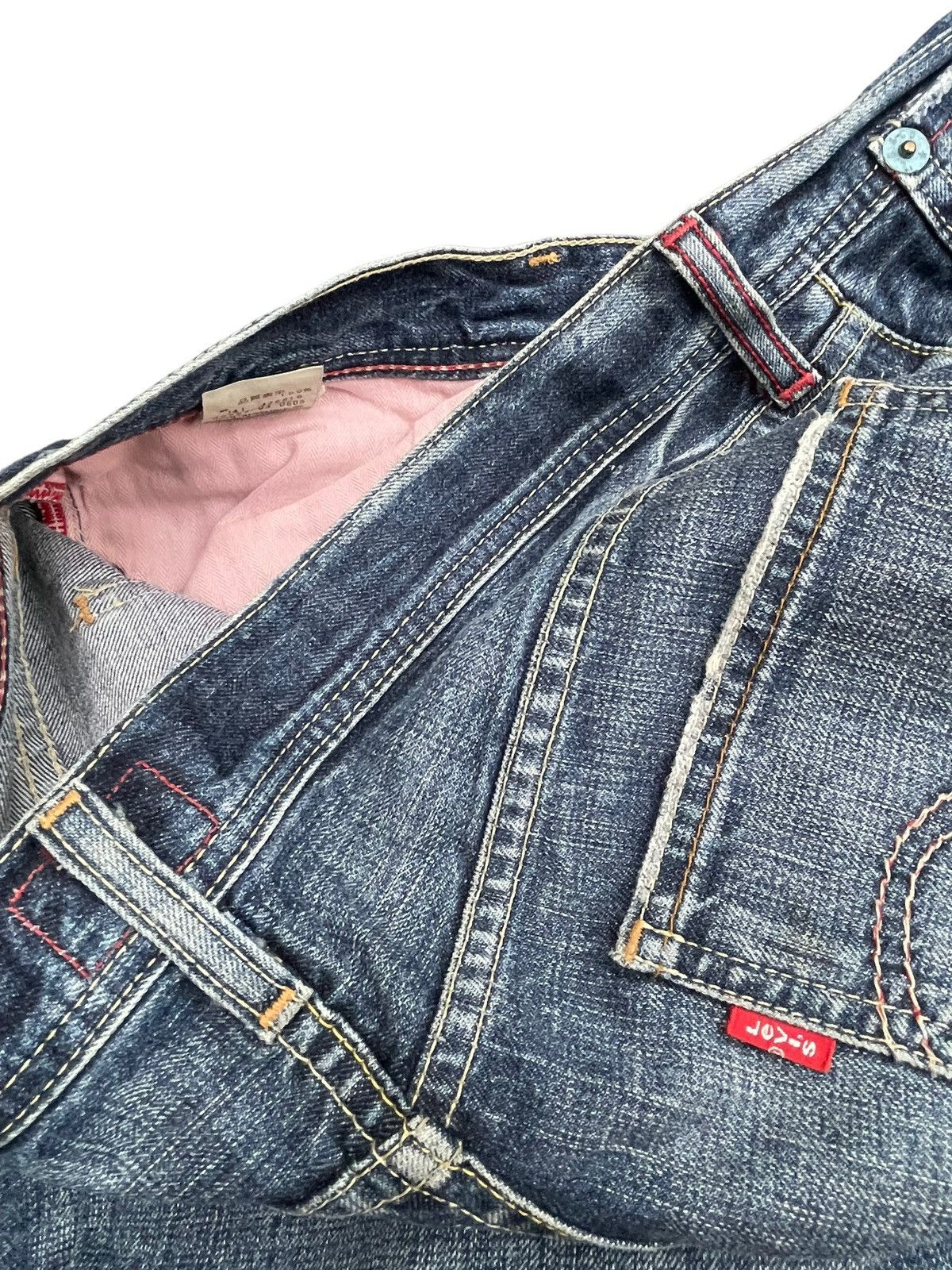 Levi's Vintage Flare Levis Redloop Faded & Distresed Denim Size 34" / US 12 / IT 48 - 11 Thumbnail