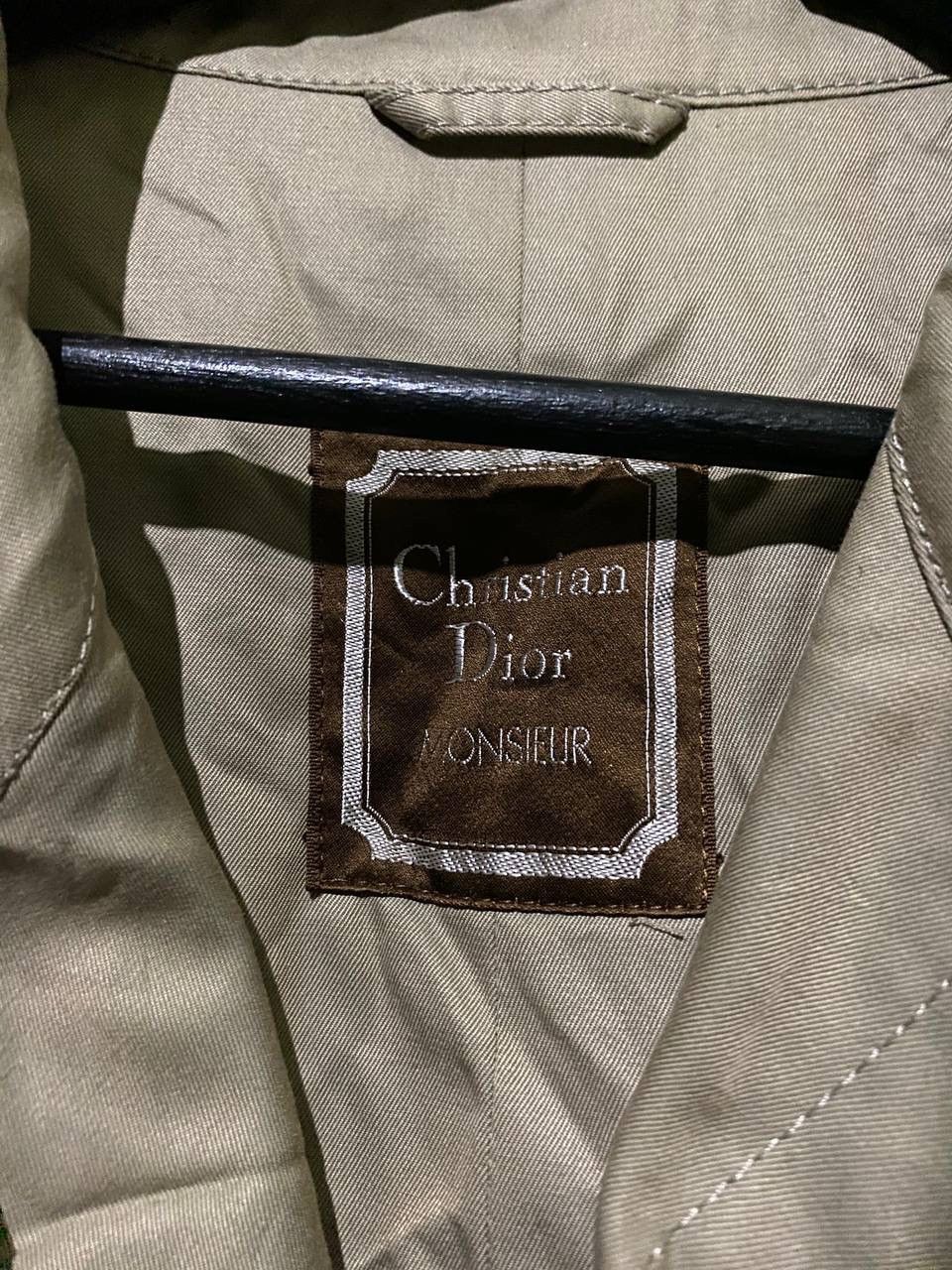 Christian Dior Monsieur × Vintage Vintage 80s Christian Dior Trench Coat Size US L / EU 52-54 / 3 - 3 Thumbnail