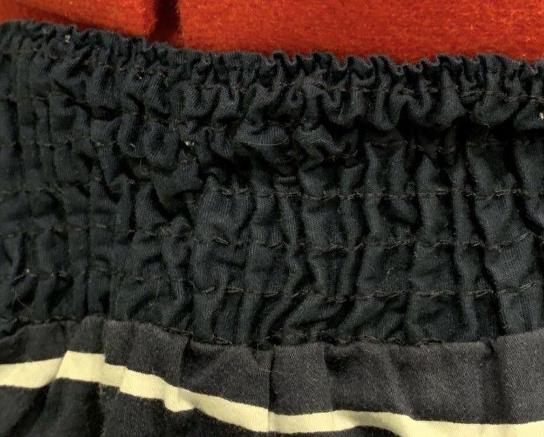 Other Maurices Navy & White Striped Skirt Size Large Smocked Waist Size 42" / US 20 - 4 Thumbnail