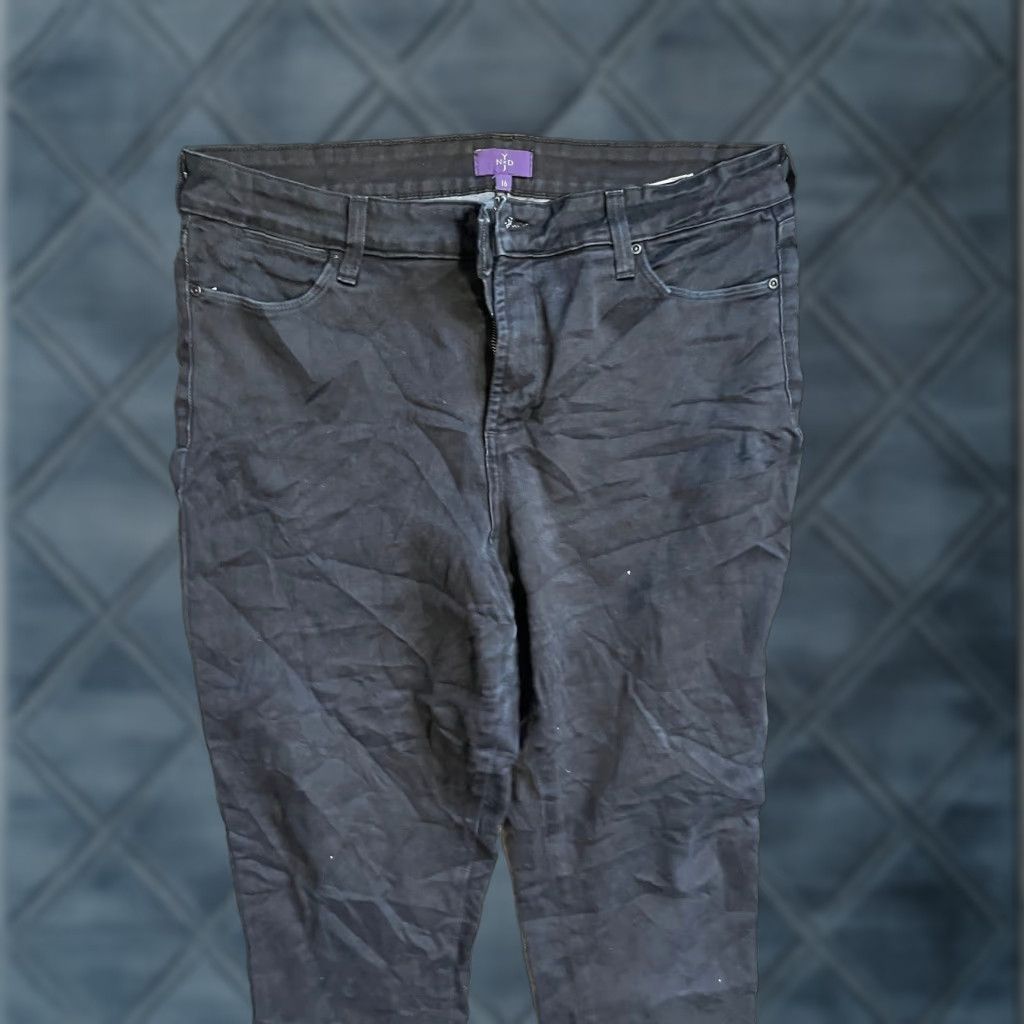 NYDJ NYDJ Black Straight Jeans 16 Mid Rise Straight Leg Womens Denim Size 38" / US 16 / IT 52 - 1 Thumbnail