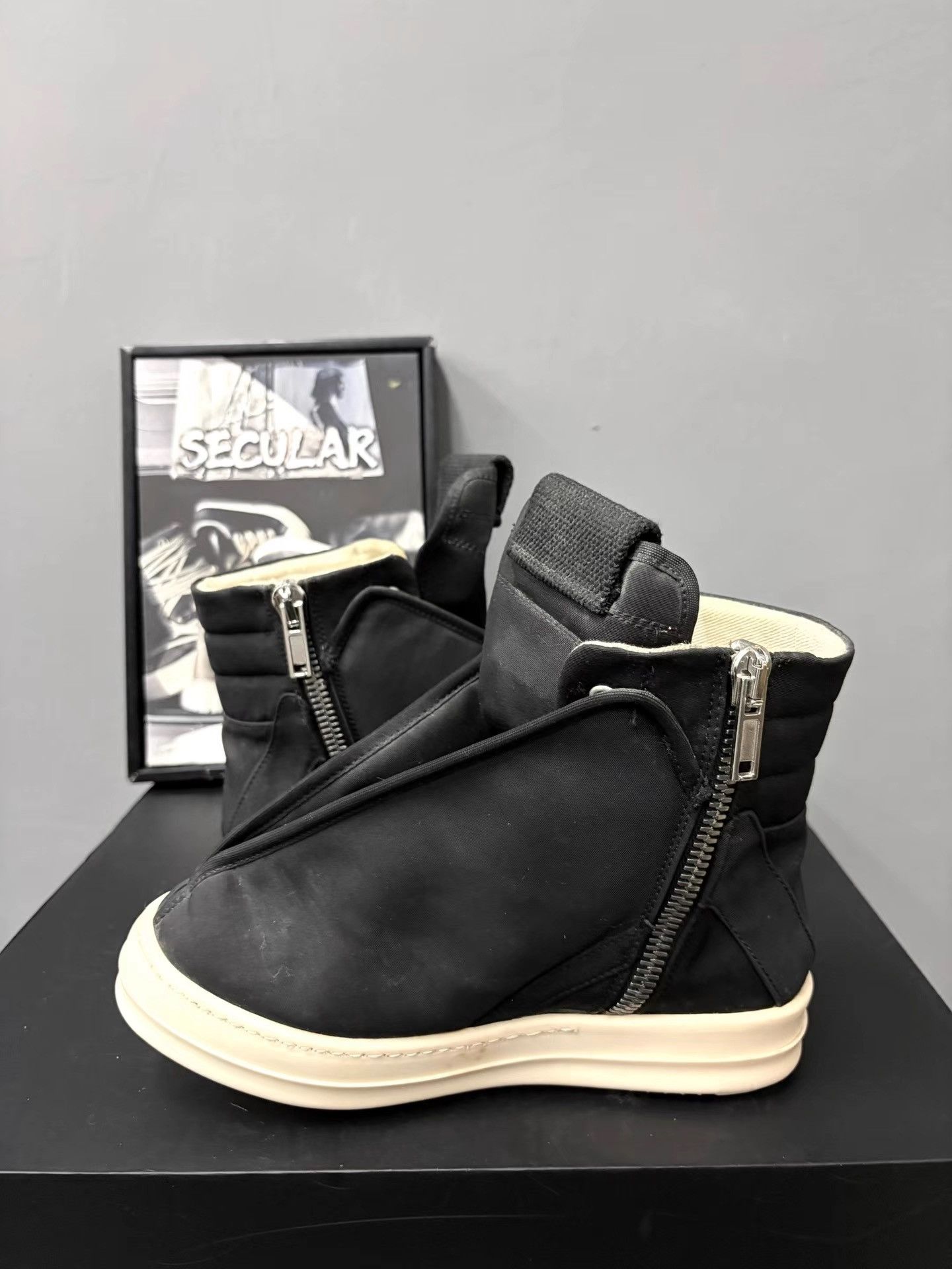 Rick Owens Rick Owens 16FW DRKSHDW Hoodunk Satin Zip Boots K34 Size US 6 / IT 36 - 5 Thumbnail
