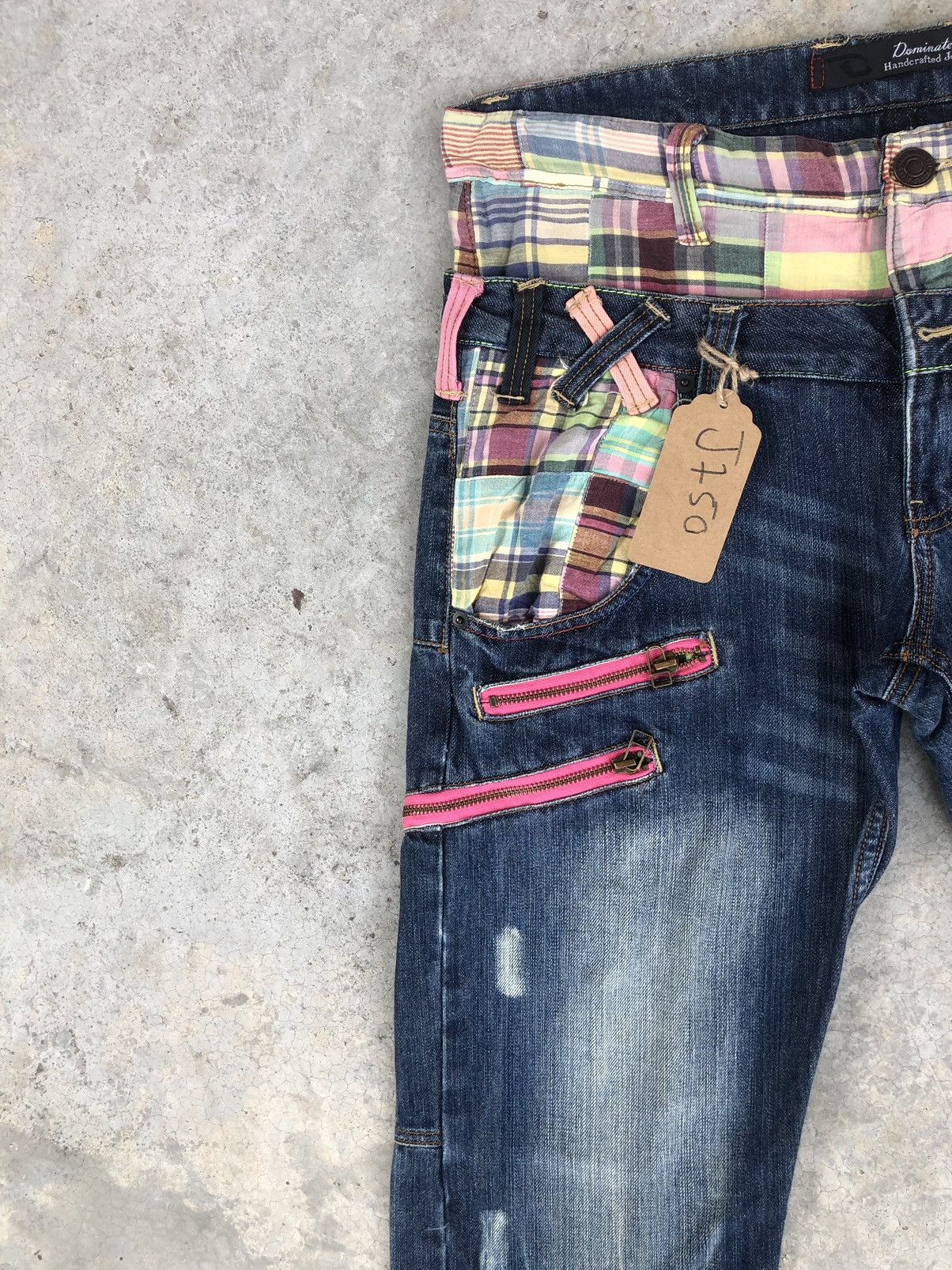 Japanese Brand Japanese Dominate Handcrafted Double Waist Distressed Jeans Size US 34 / EU 50 - 4 Thumbnail