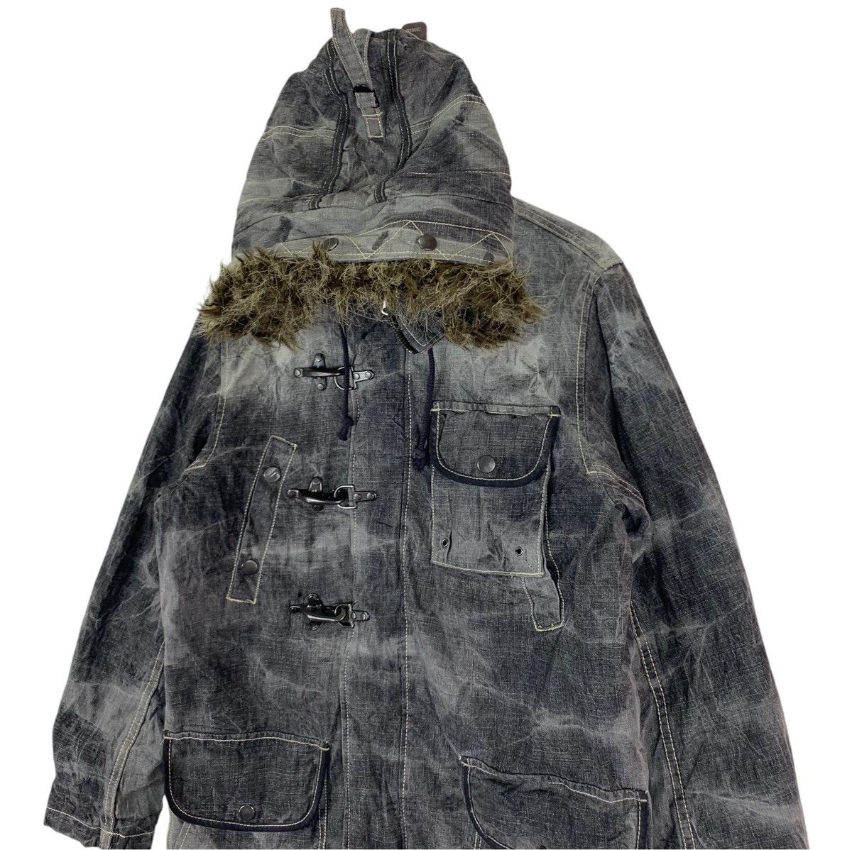 If Six Was Nine × In The Attic × Vintage ⚡️⚡️VINTAGE ALLIX DESIGN WEAR STONE WASH HOODIE JACKET Size US L / EU 52-54 / 3 - 3 Thumbnail