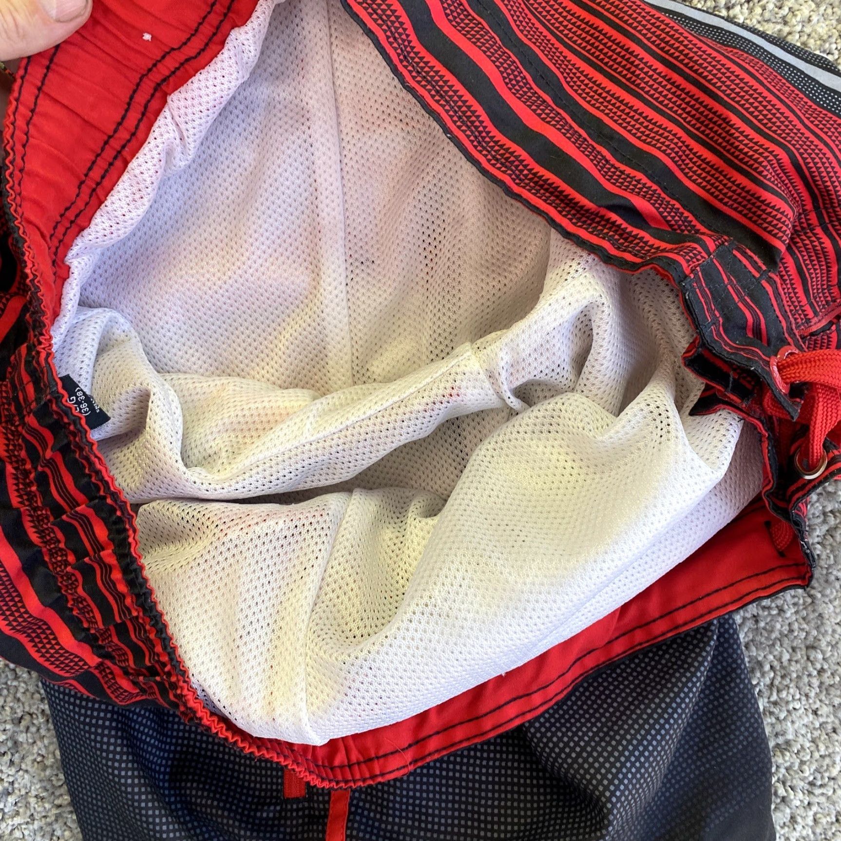 Ocean Pacific Ocean Pacific Board Shorts Men's L Lined 36-38 Swim Surf Water Red Black Size US 33 - 8 Thumbnail