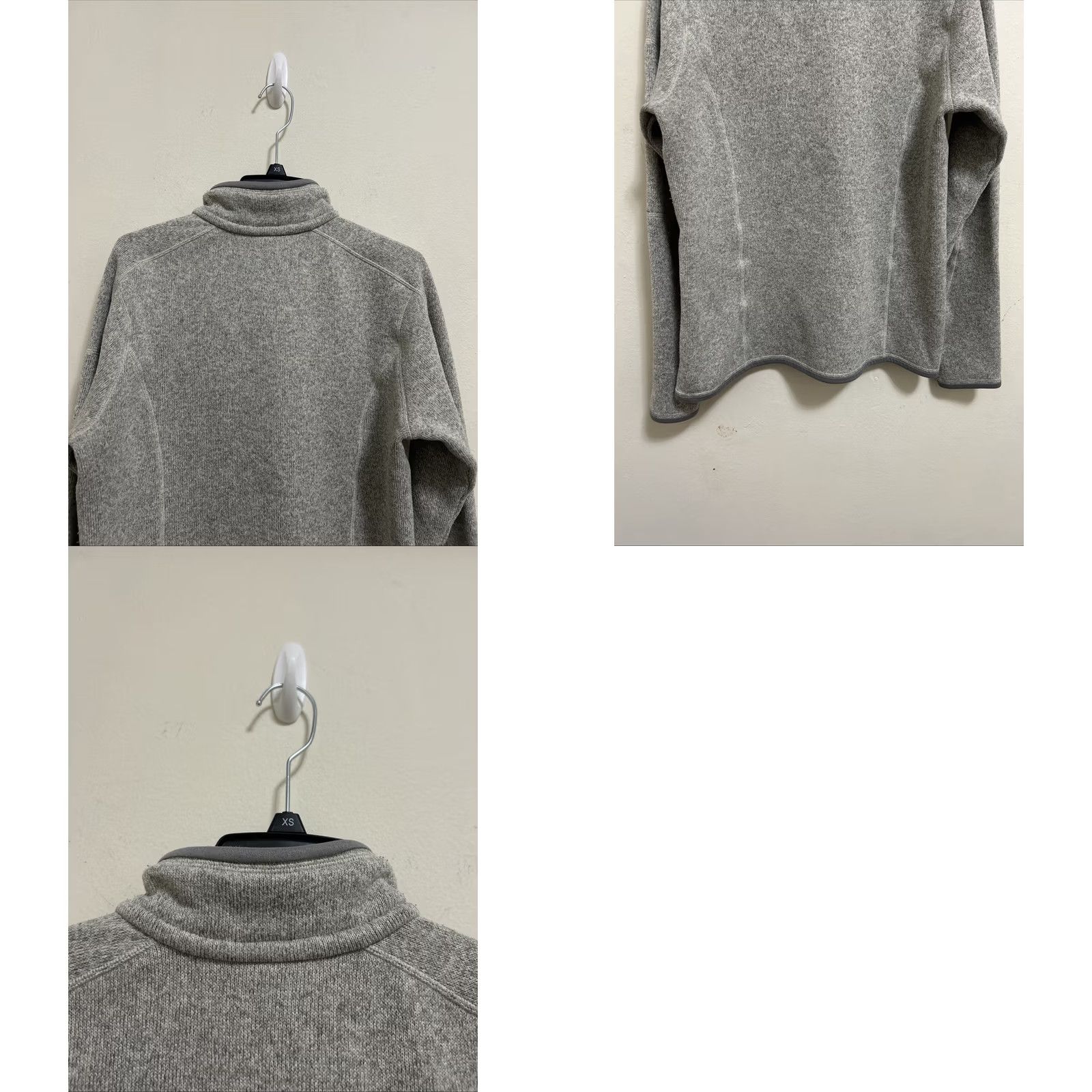 Patagonia Patagonia Better Sweater Womens Medium Gray 1/4 Zip Fleece Pullover Knit 25616 Size M / US 6-8 / IT 42-44 - 8 Thumbnail