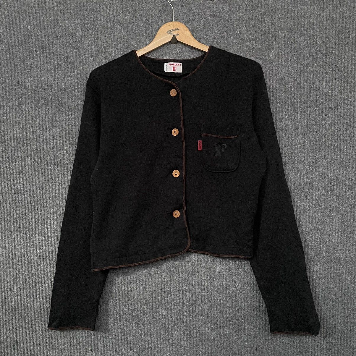 Fiorucci Vintage Fiorucci Button Down Cropped Cardigan Size S / US 4 / IT 40 - 1 Thumbnail