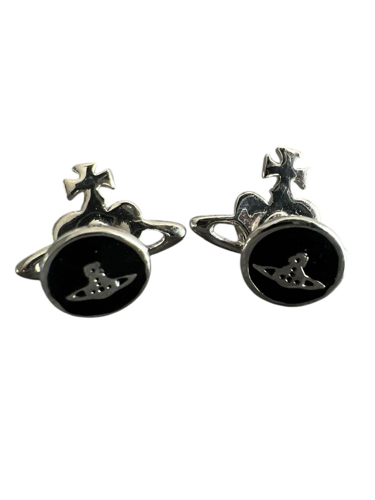 Vivienne Westwood Vivienne Westwood : Cufflinks Saturn Orb Diamanté Heart Size ONE SIZE - 4 Thumbnail